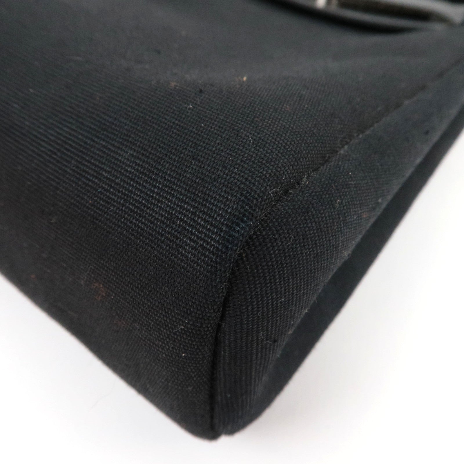 HERMES Her Bag TPM Shoulder Bag □H Stamp (2004) Toile Officier Leather Black Beige *Dust bag, Spare bag