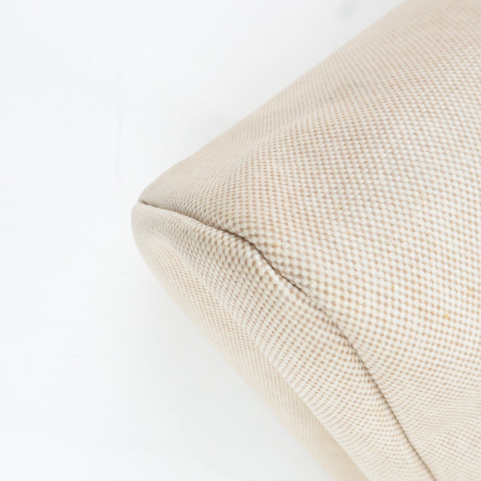 HERMES Her Bag MM □C Stamp (1999) Toile H Leather Beige Brown *Box, Dust bag, Clochette, Key Lock, Spare bag