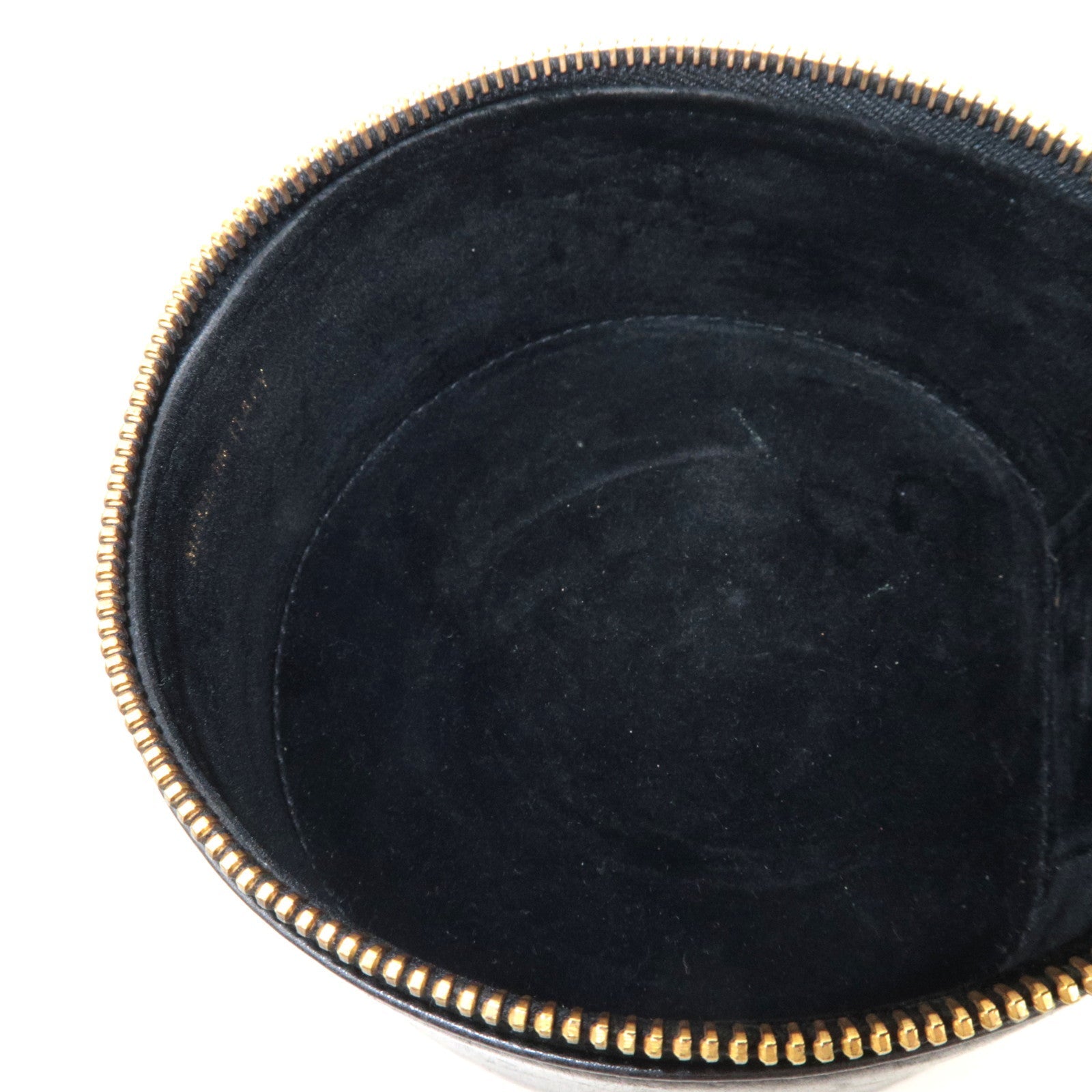 CHANEL Cocomark Jewelry Case Lambskin Black Gold HDW 2982376 *Cushion, Ring holder