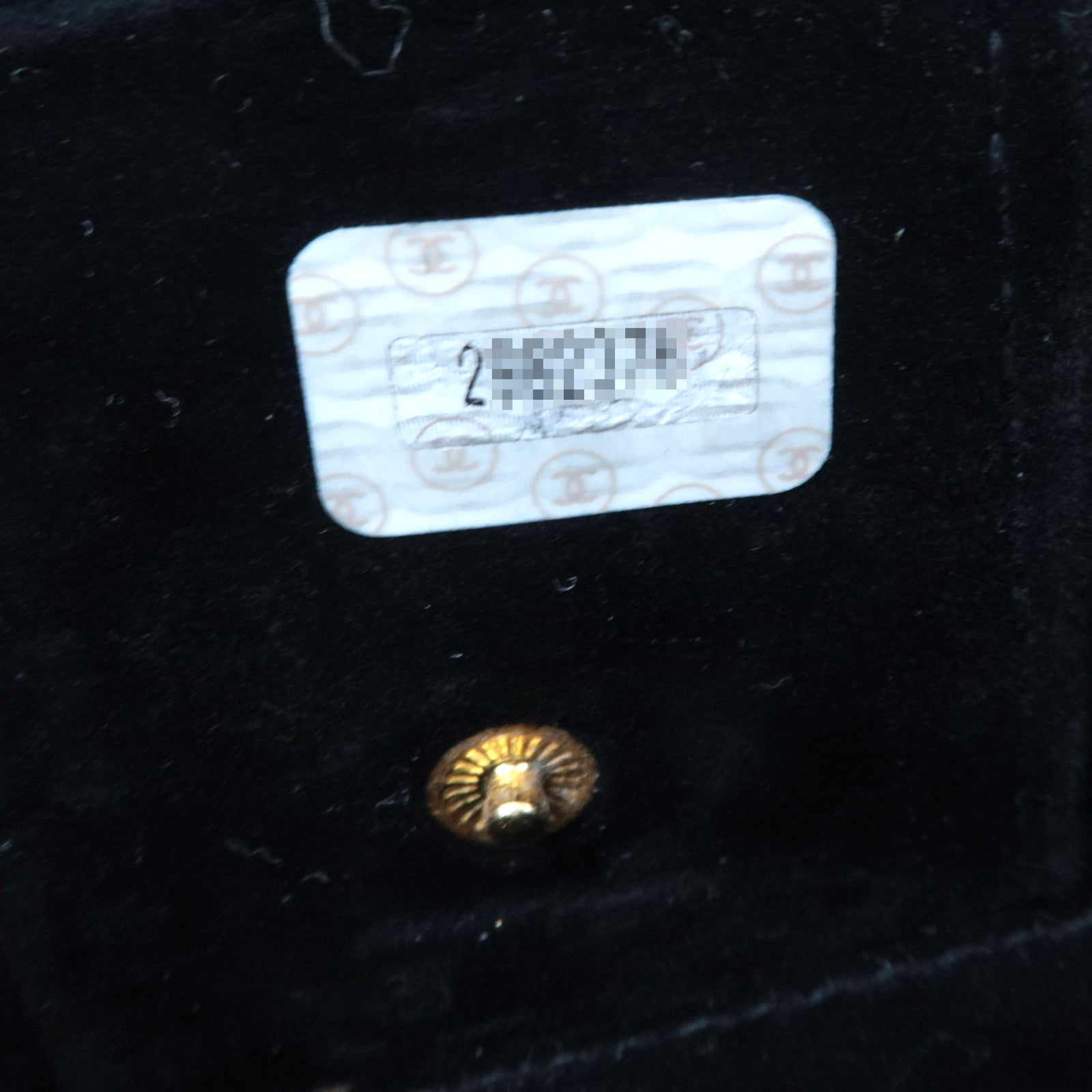 CHANEL Cocomark Jewelry Case Lambskin Black Gold HDW 2982376 *Cushion, Ring holder