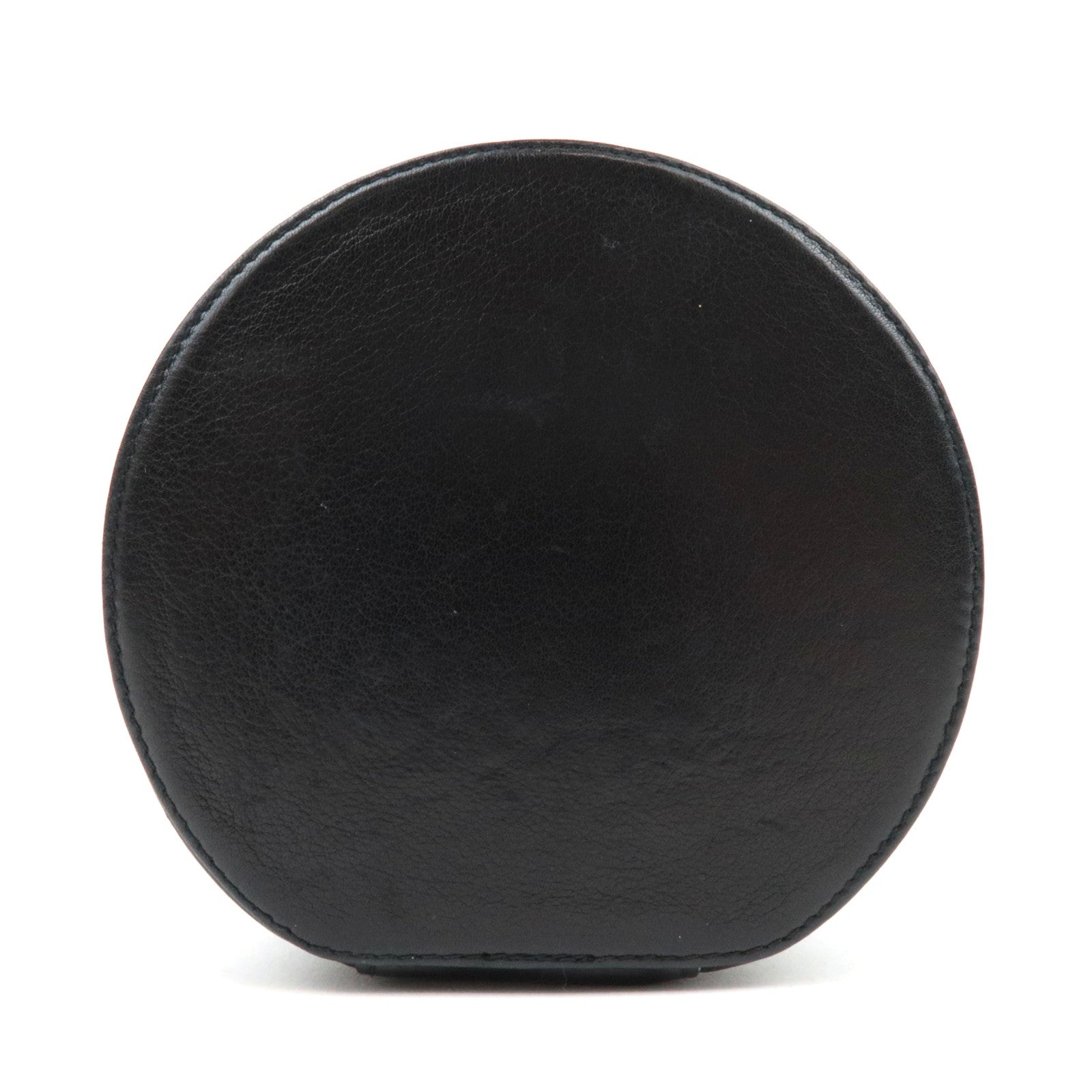 CHANEL Cocomark Jewelry Case Lambskin Black Gold HDW 2982376 *Cushion, Ring holder