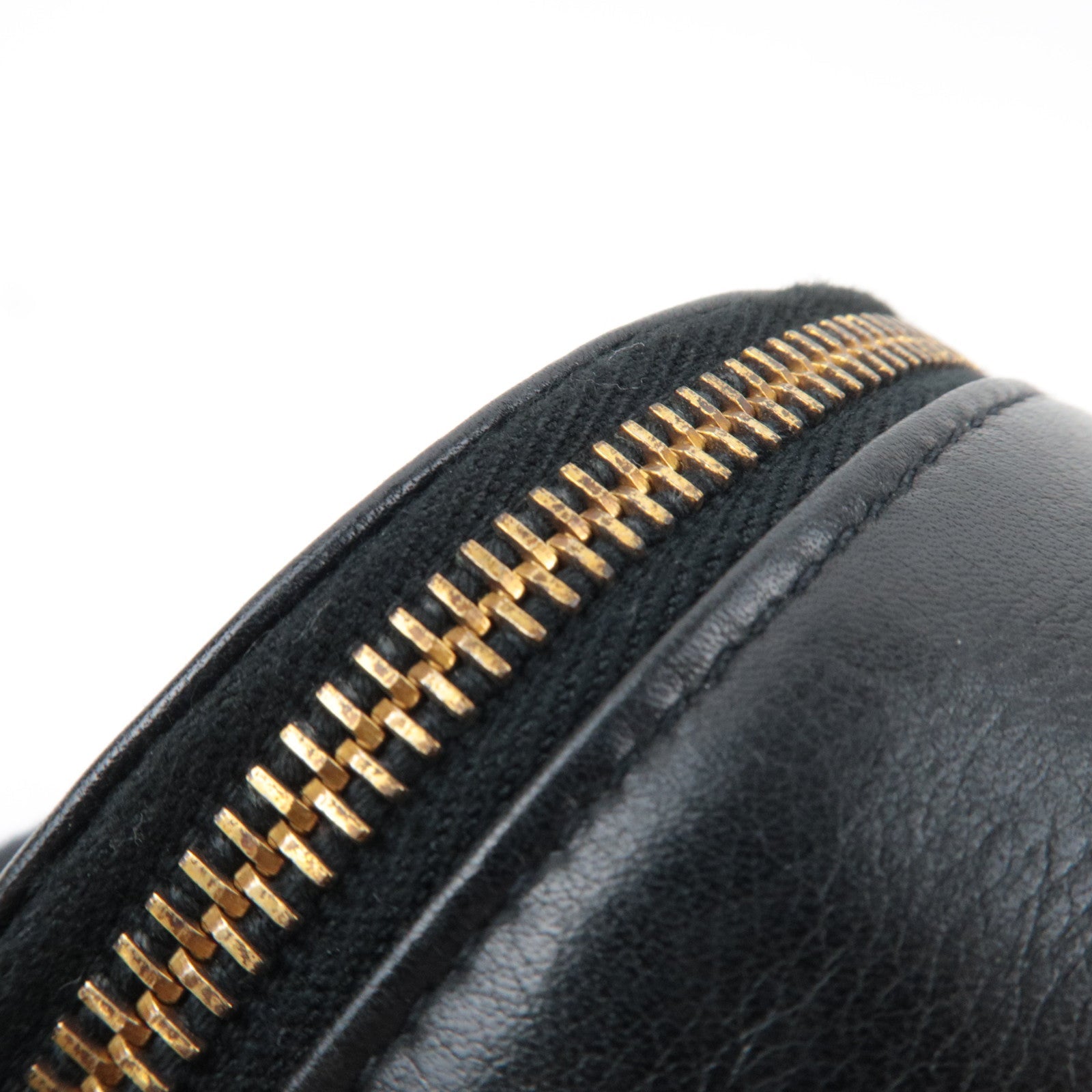 CHANEL Cocomark Jewelry Case Lambskin Black Gold HDW 2982376 *Cushion, Ring holder