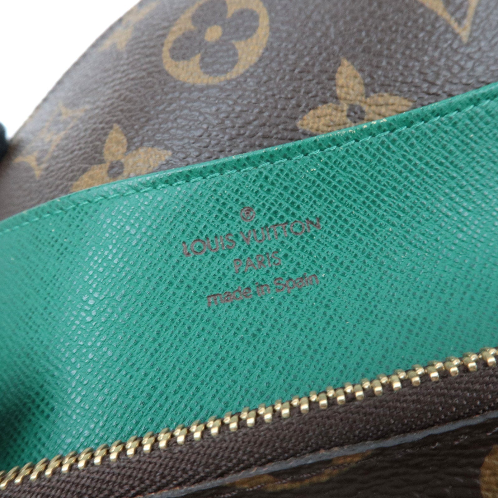 Louis Vuitton Monogram Portefeuille Emily Long Wallet Vert M60137 CA4089 *Box, Dust bag