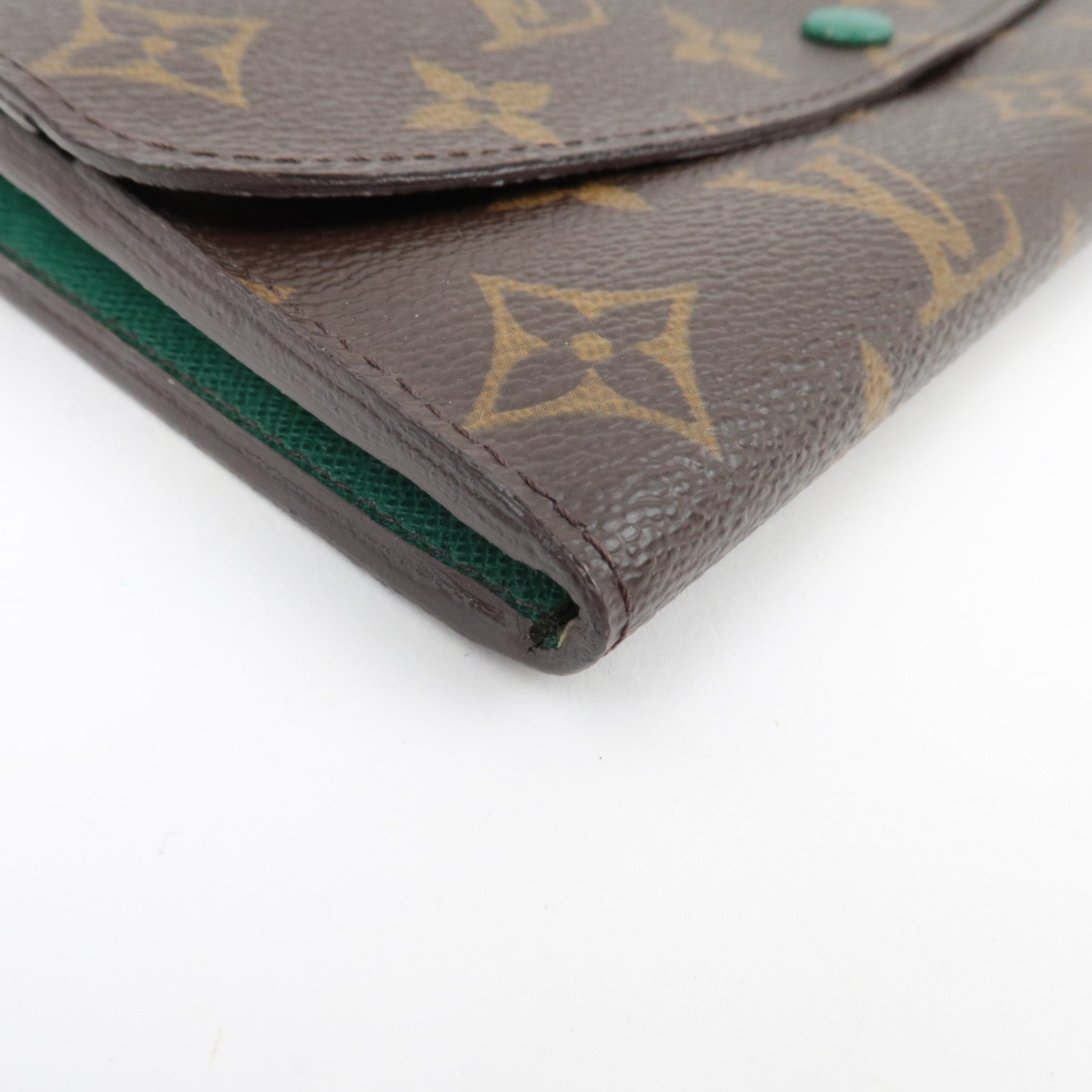 Louis Vuitton Monogram Portefeuille Emily Long Wallet Vert M60137 CA4089 *Box, Dust bag