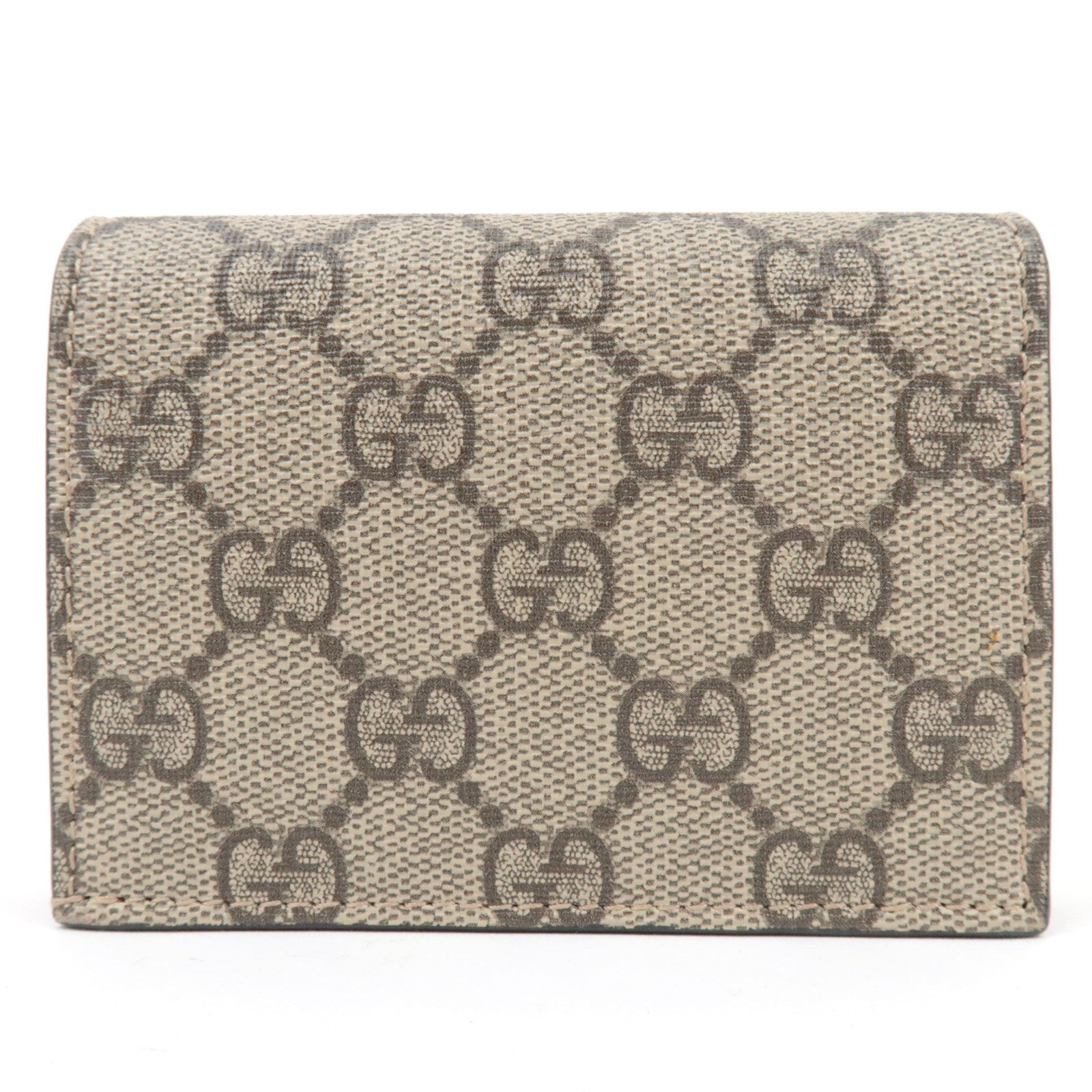 GUCCI GG Supreme Bosco Bifold Wallet GG Supreme Beige 506277 *Box, Dust bag