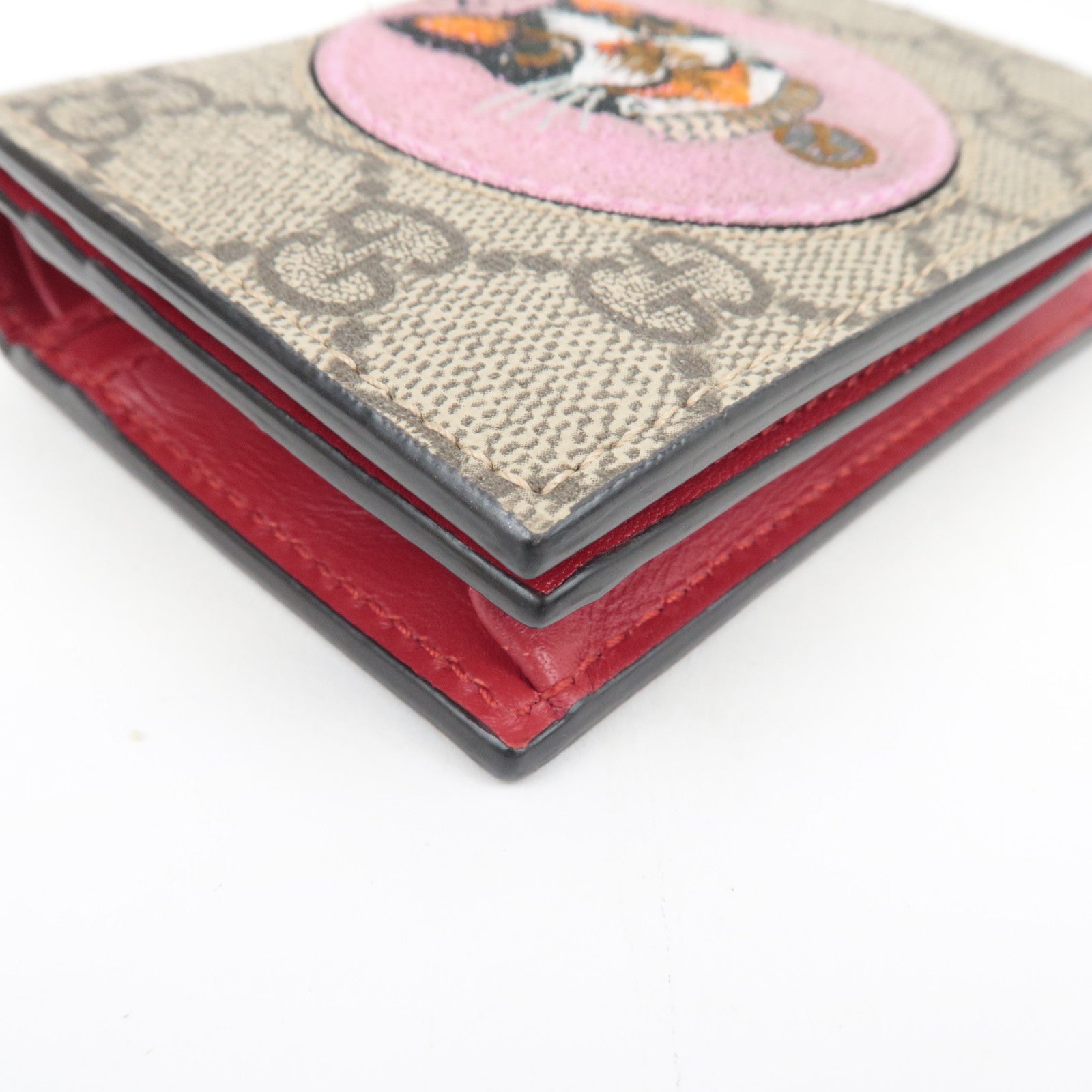 GUCCI GG Supreme Bosco Bifold Wallet GG Supreme Beige 506277 *Box, Dust bag