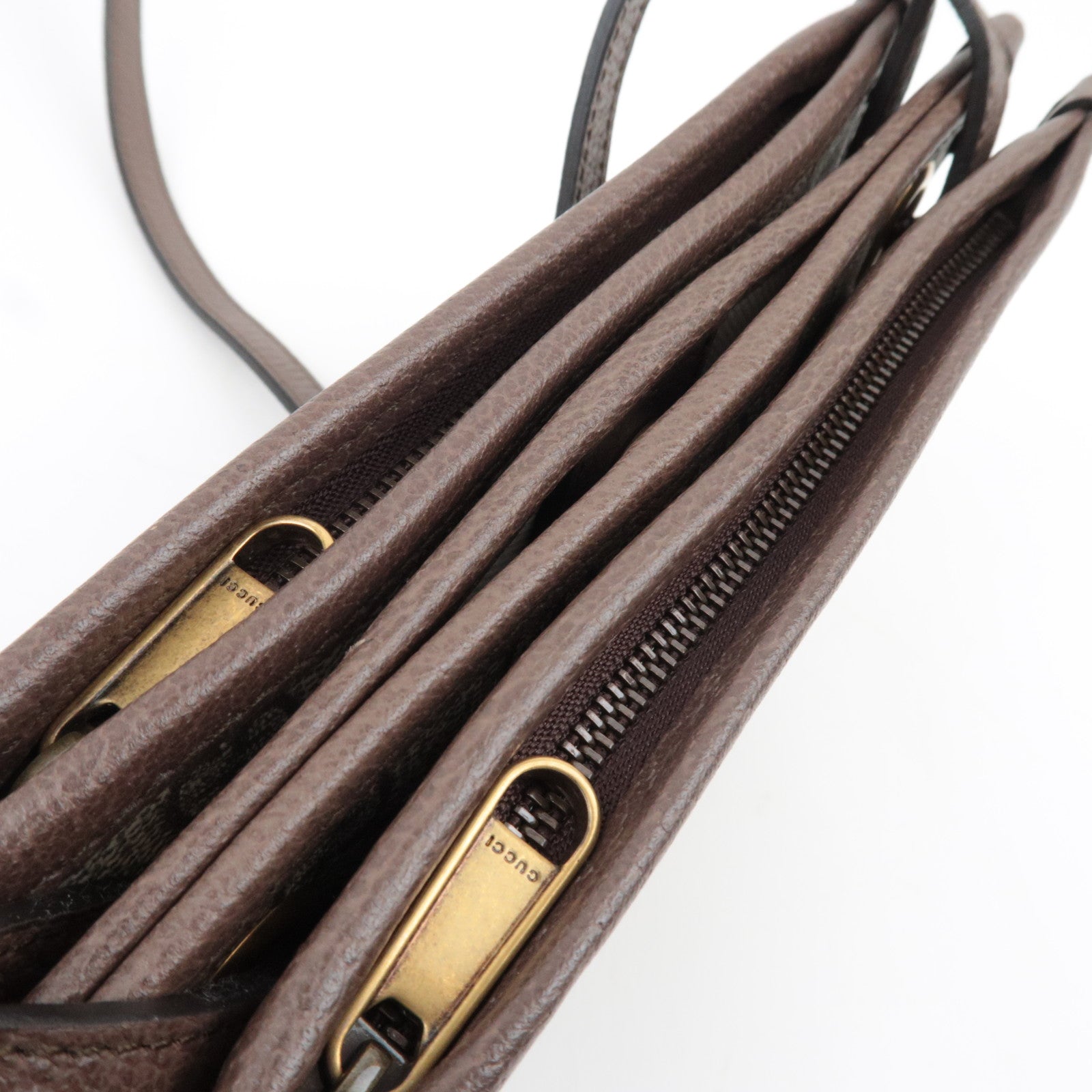 GUCCI Sherry Ophidia Shoulder Bag GG Supreme Leather Beige Brown 625753 *Dust bag