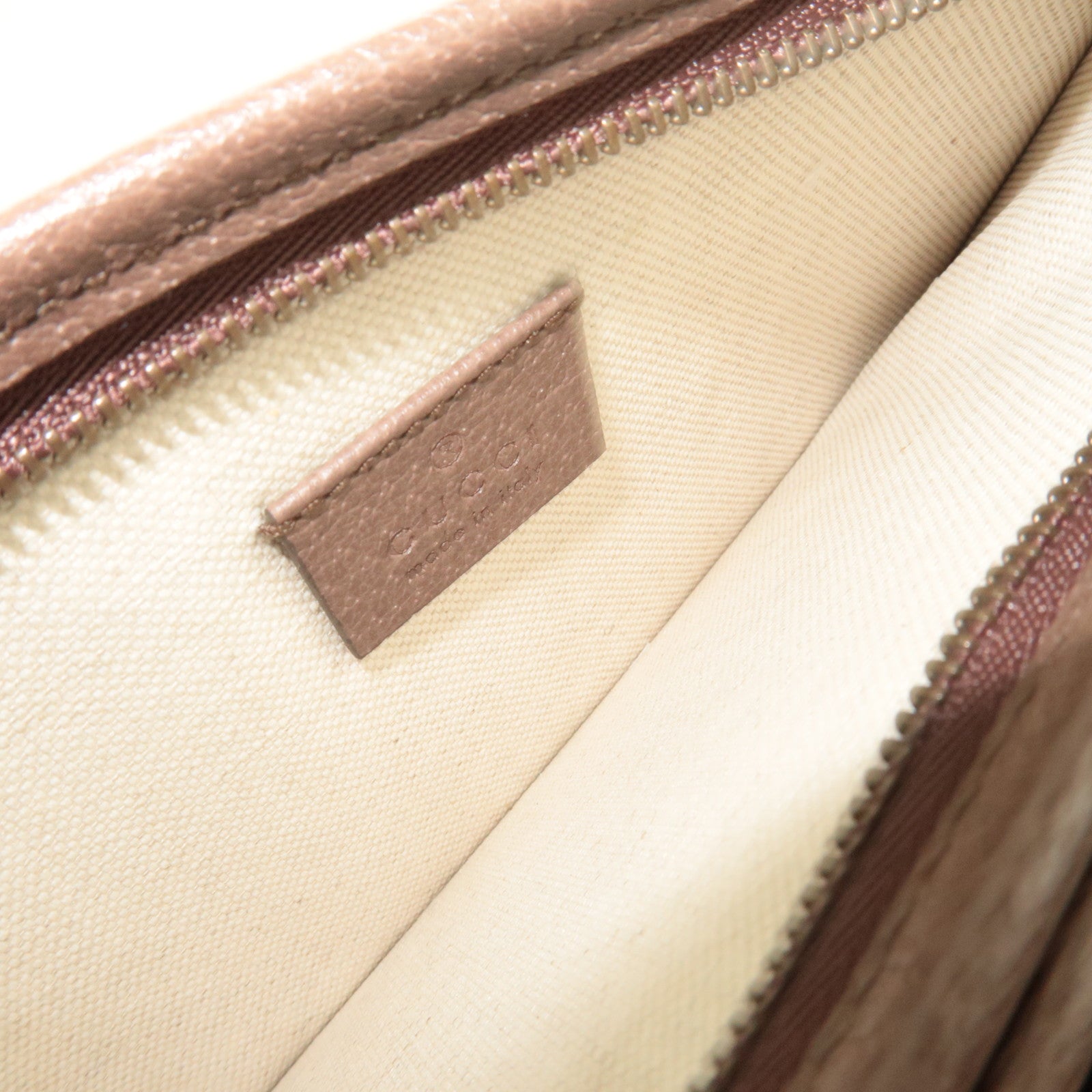 GUCCI Sherry Ophidia Shoulder Bag GG Supreme Leather Beige Brown 625753 *Dust bag