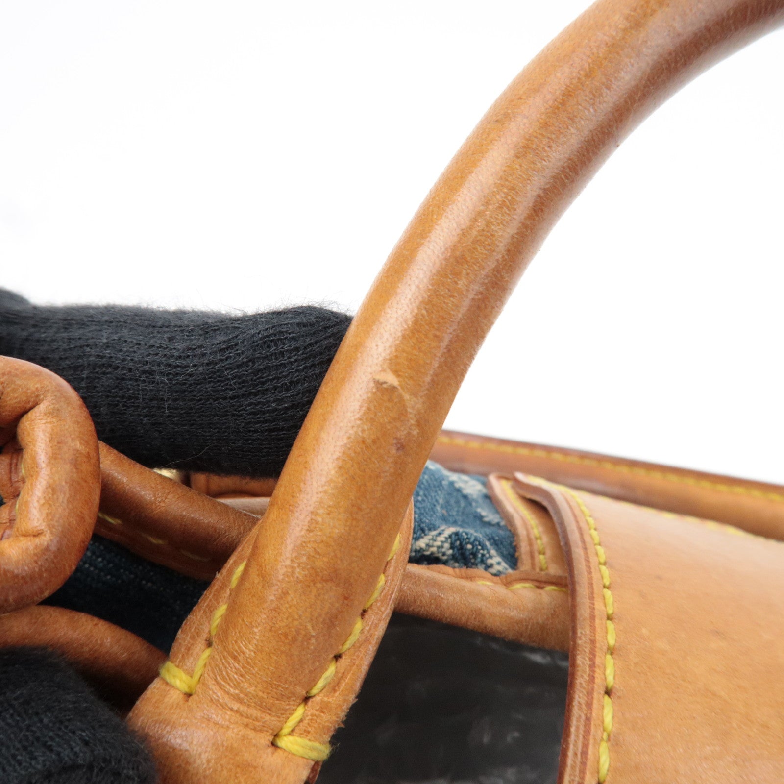 Louis Vuitton Monogram Denim Pleaty Handbag M95020 VI0085