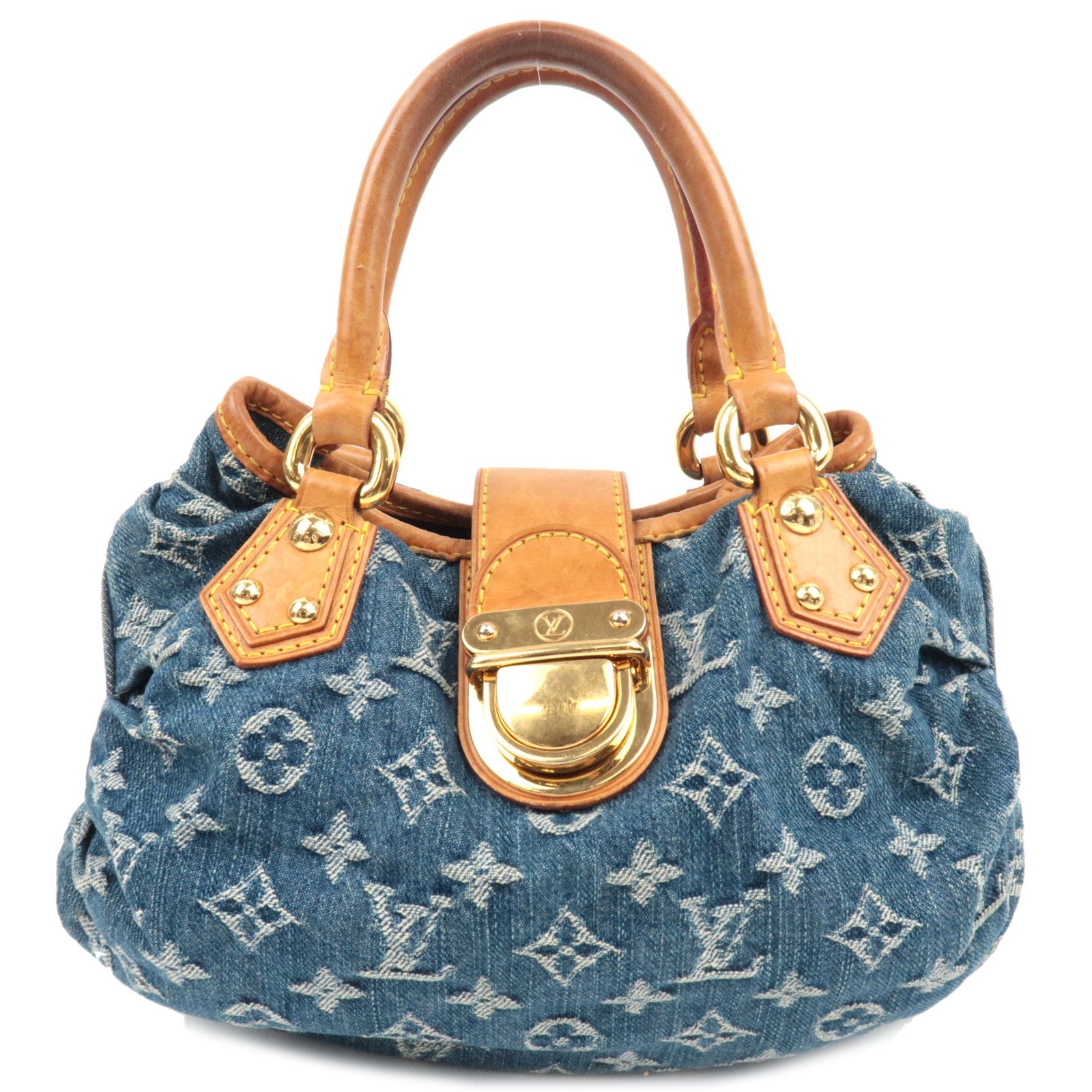 Louis Vuitton Monogram Denim Pleaty Handbag M95020 VI008579317