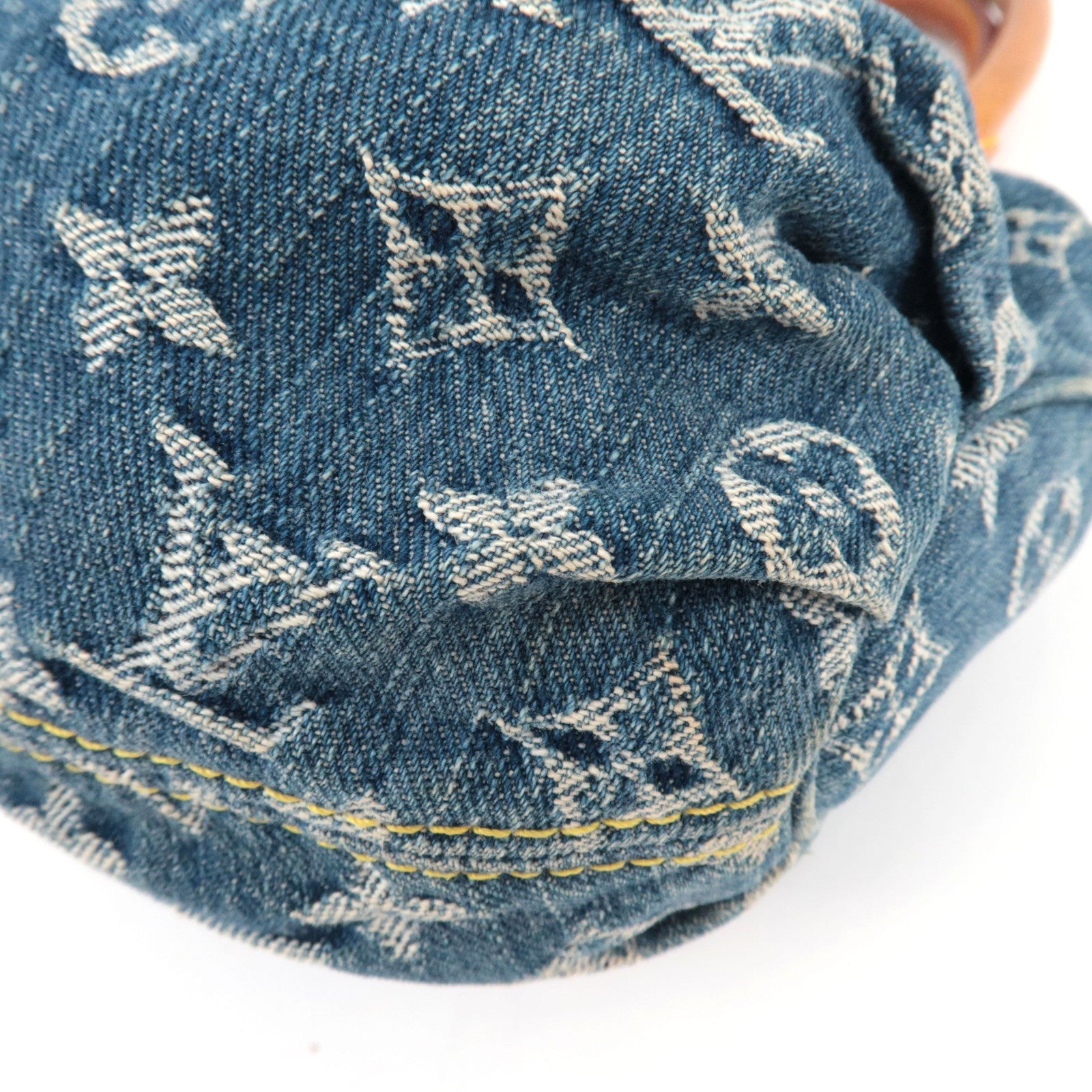 Louis Vuitton Monogram Denim Pleaty Handbag M95020 VI0085