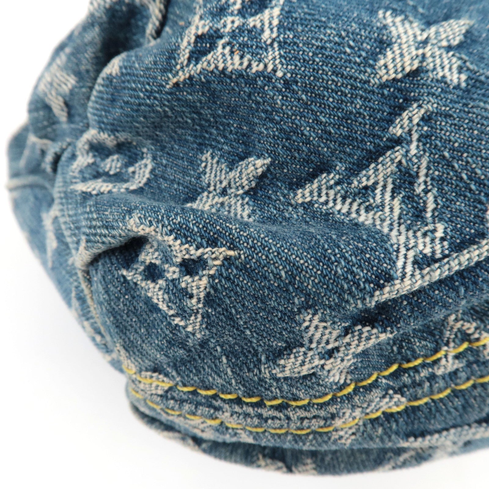 Louis Vuitton Monogram Denim Pleaty Handbag M95020 VI0085