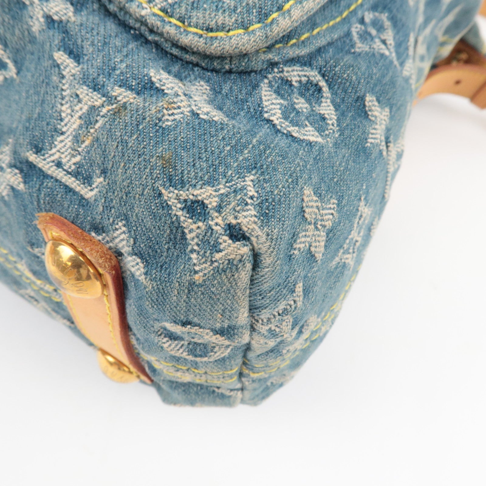 Louis Vuitton Monogram Denim Baggy GM Shoulder Bag M95048 SR1015 *Long strap, Dust bag