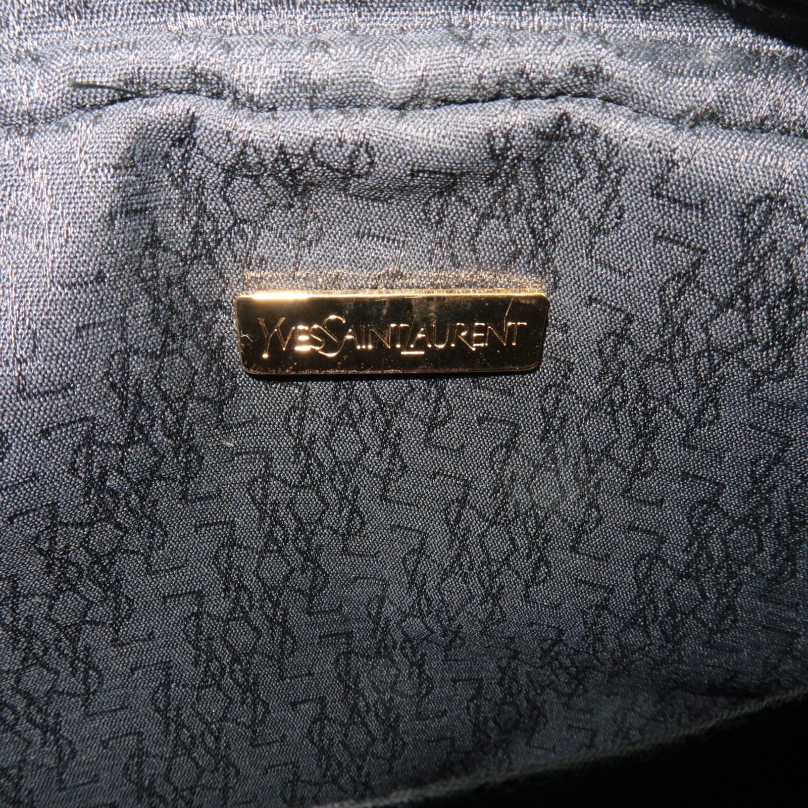 Saint Laurent YSL Shoulder Bag Leather Black