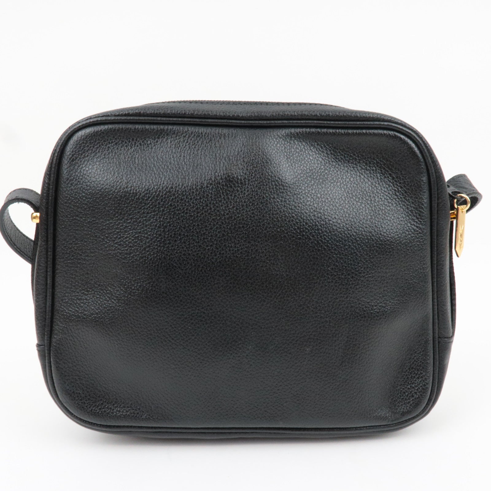 Saint Laurent YSL Shoulder Bag Leather Black