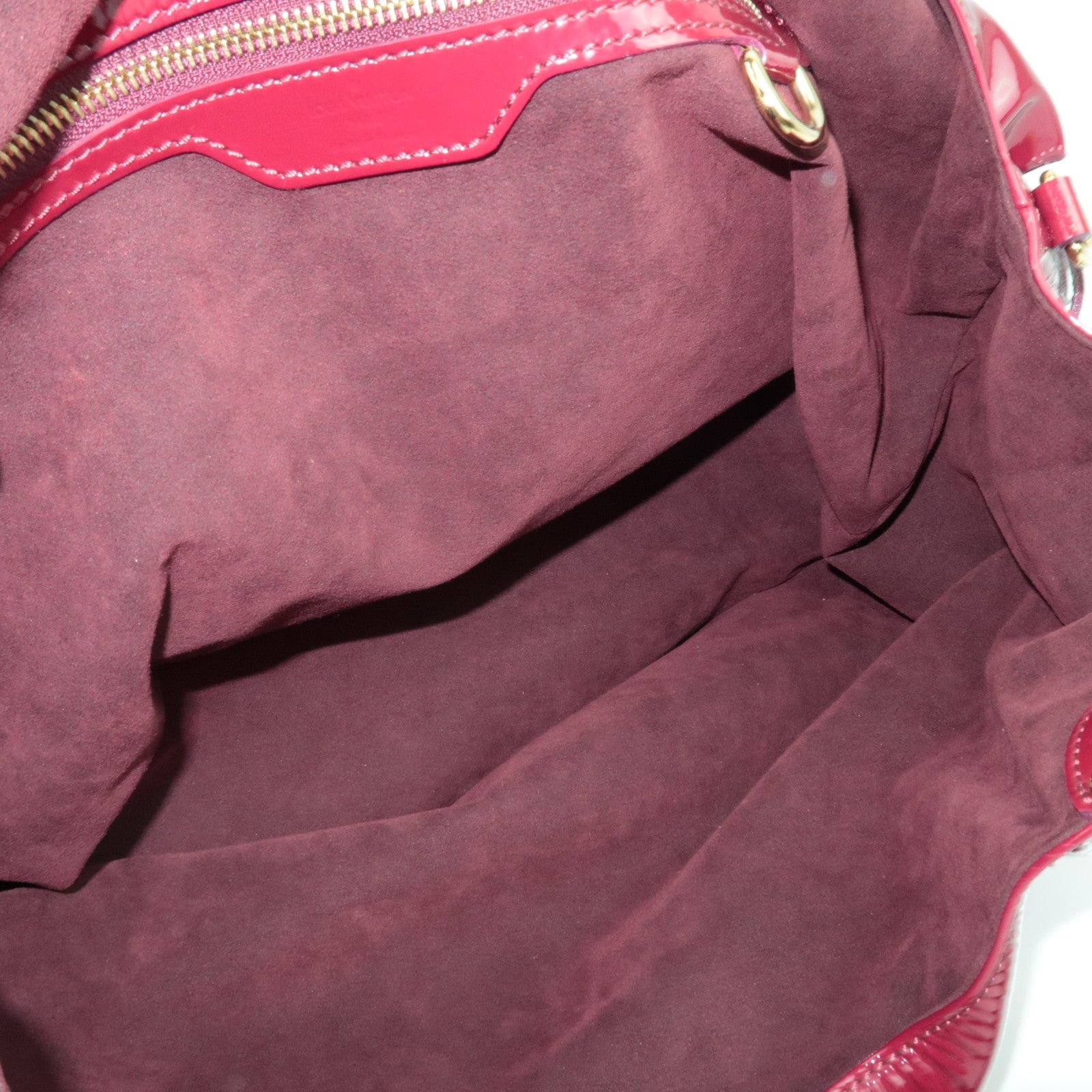 Louis Vuitton Monogram Mahina Surya L Handbag Patent Leather Cerise M95880 SP2009