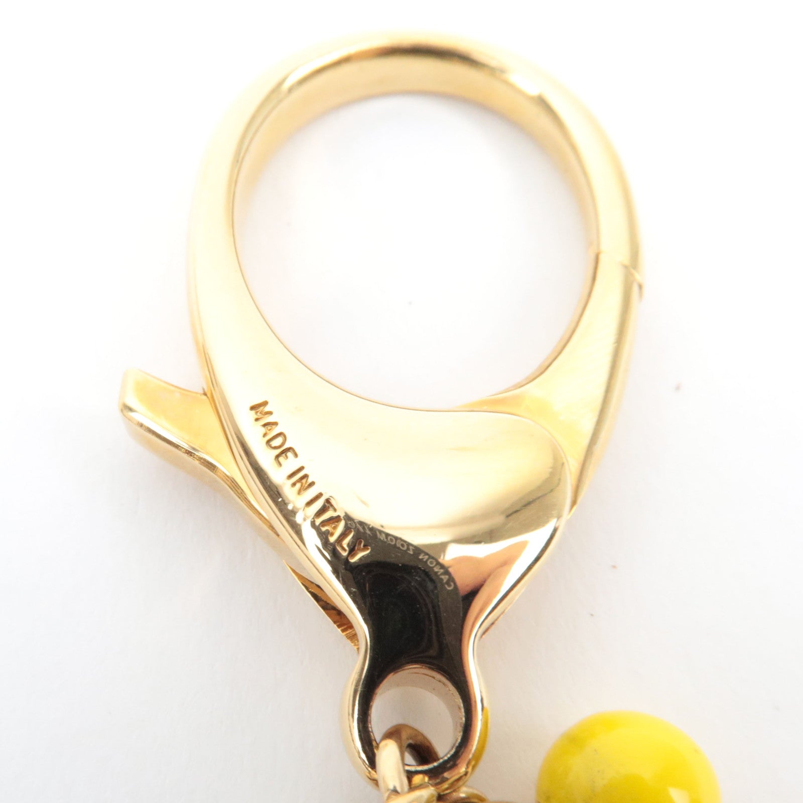 Louis Vuitton Porte Cles Grelot Bag Charm Metal Gold M62227 *Dust bag