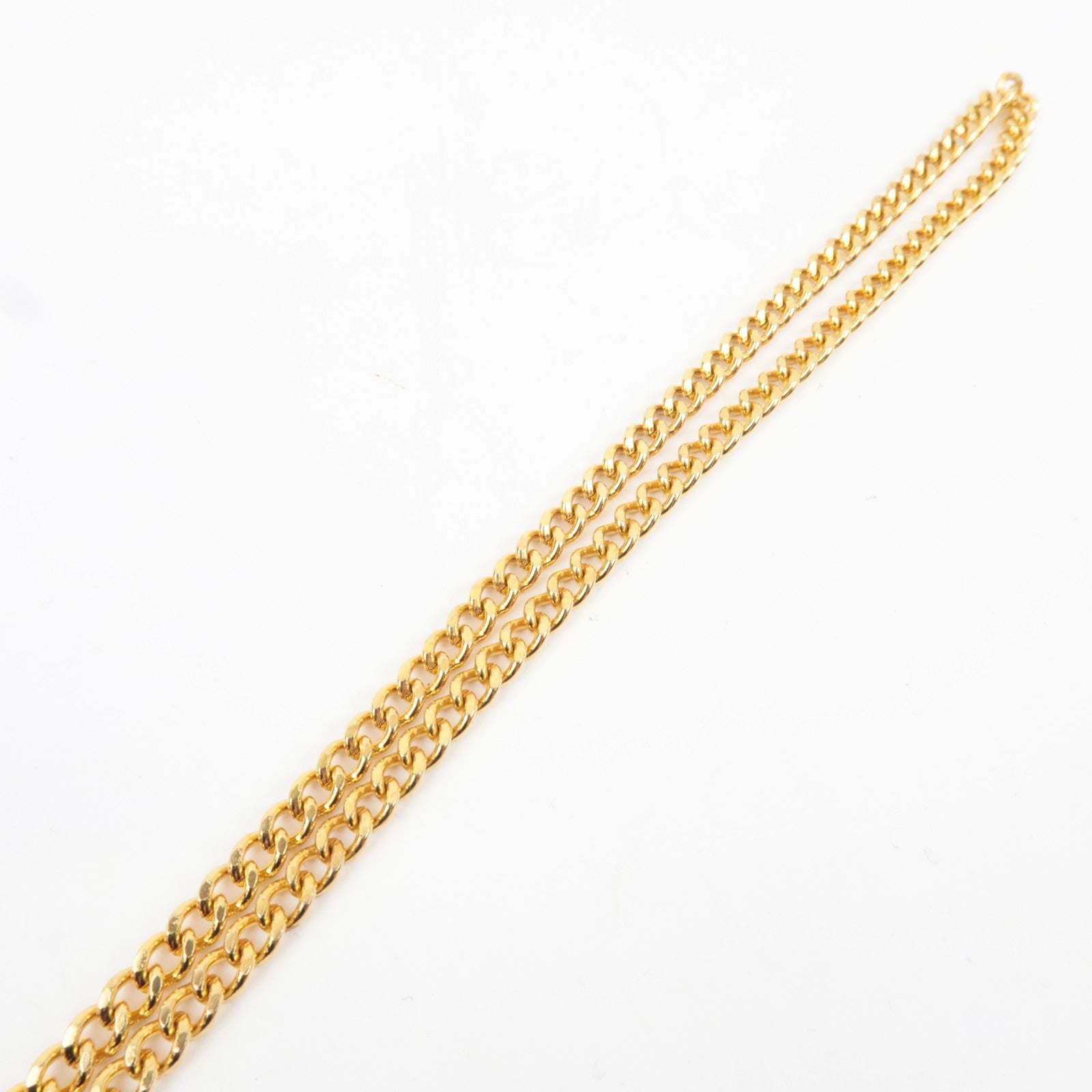 Christian Dior Trotter Chain Shoulder Bag Canvas Leather Black