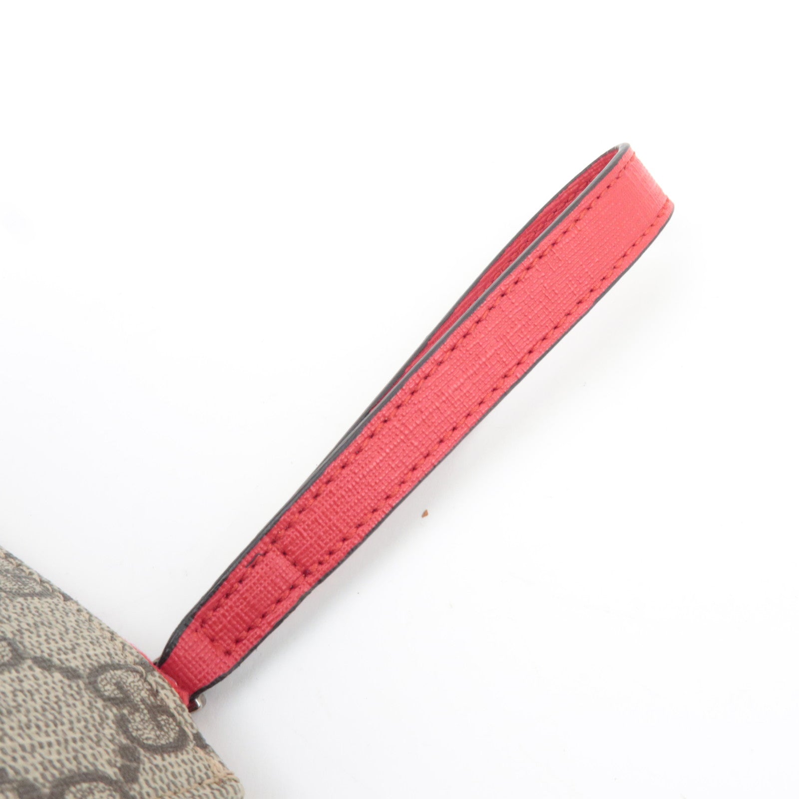 GUCCI Children's Bow Pouch GG Supreme Leather Beige Multicolor 457233