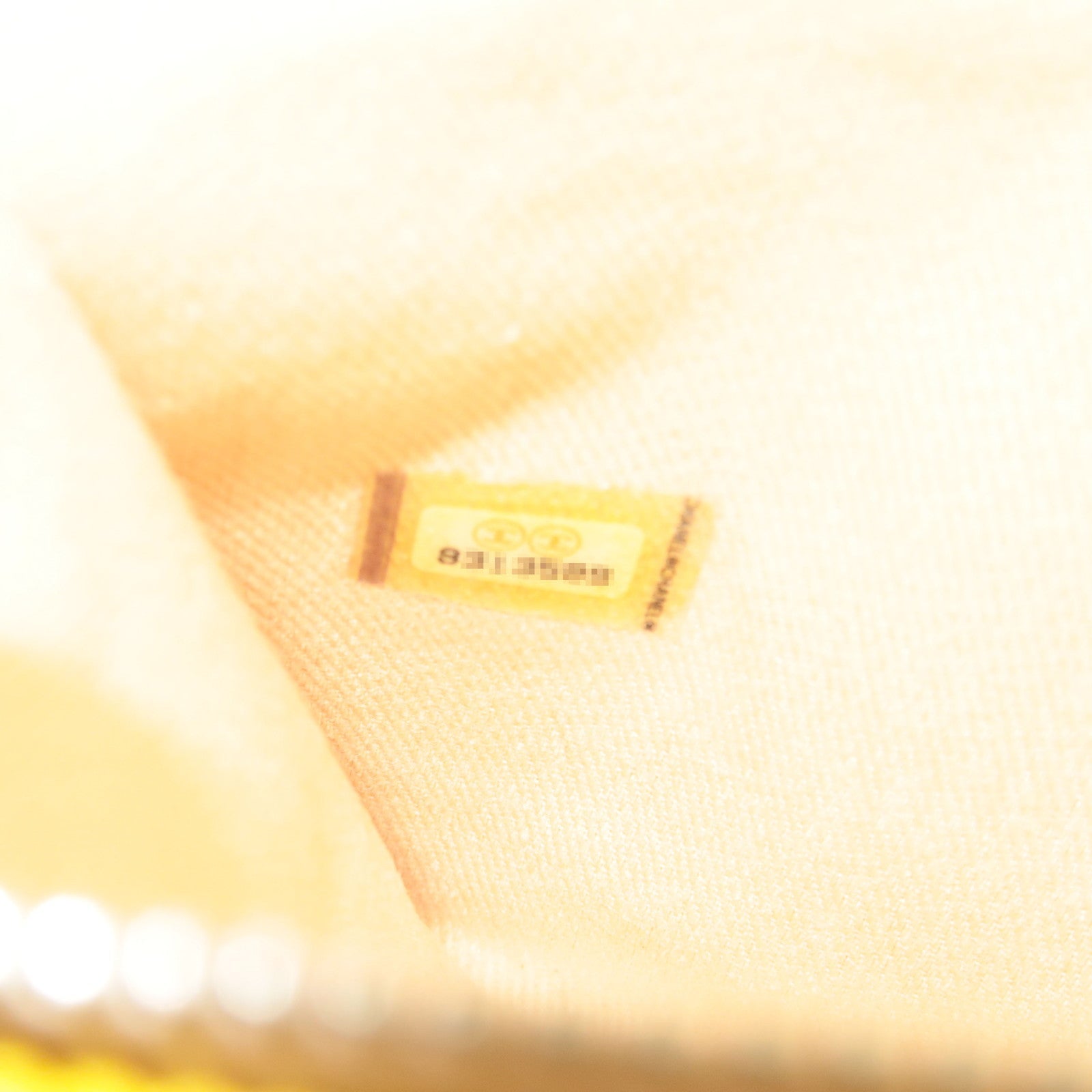 CHANEL High Summer Flower Tote Bag Canvas Leather Yellow Beige 8313589