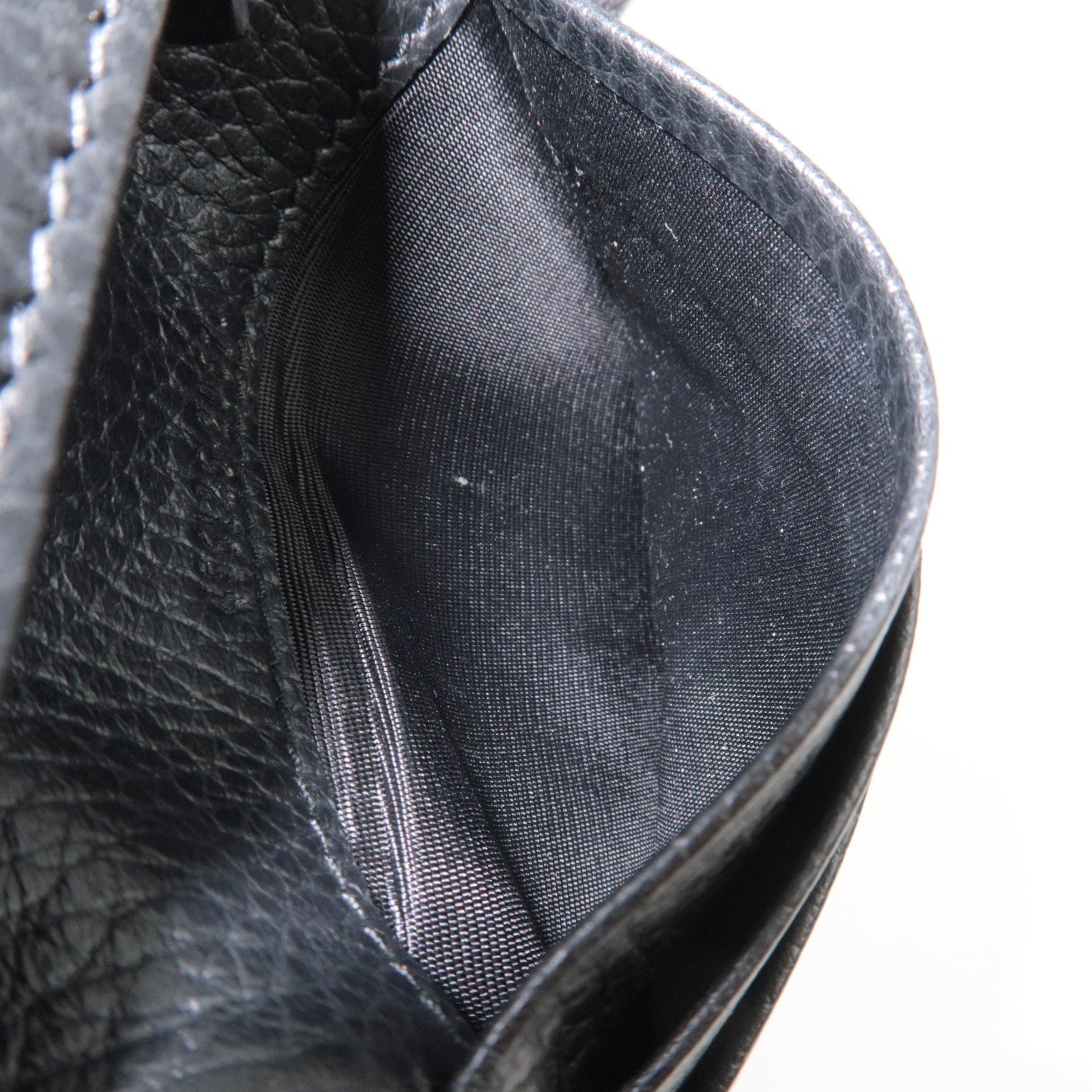 GUCCI GG Marmont Bifold Wallet Leather Black 456126 *Dust bag