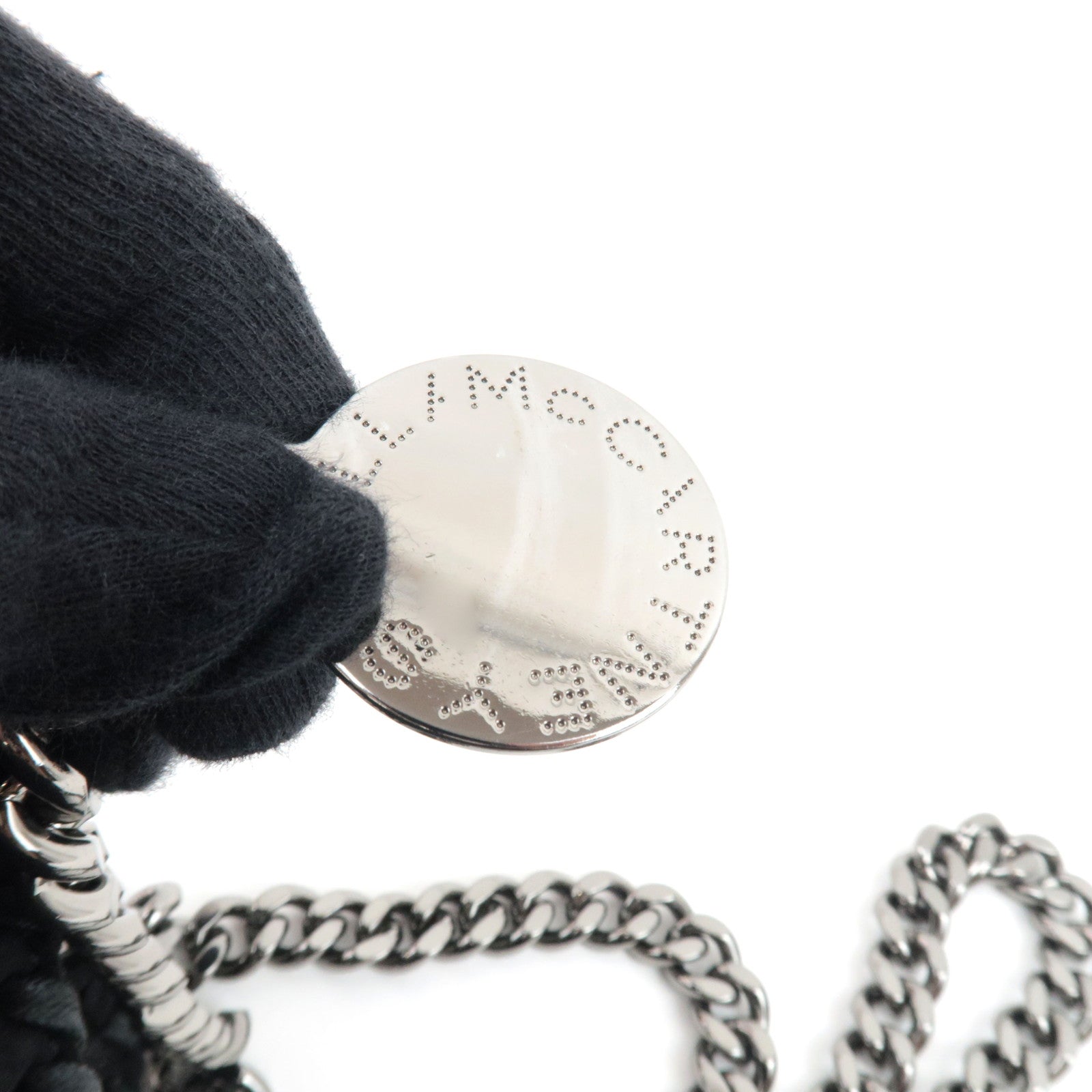 Stella McCartney Falabella Fringe Chain Tote Bag Black *Dust bag