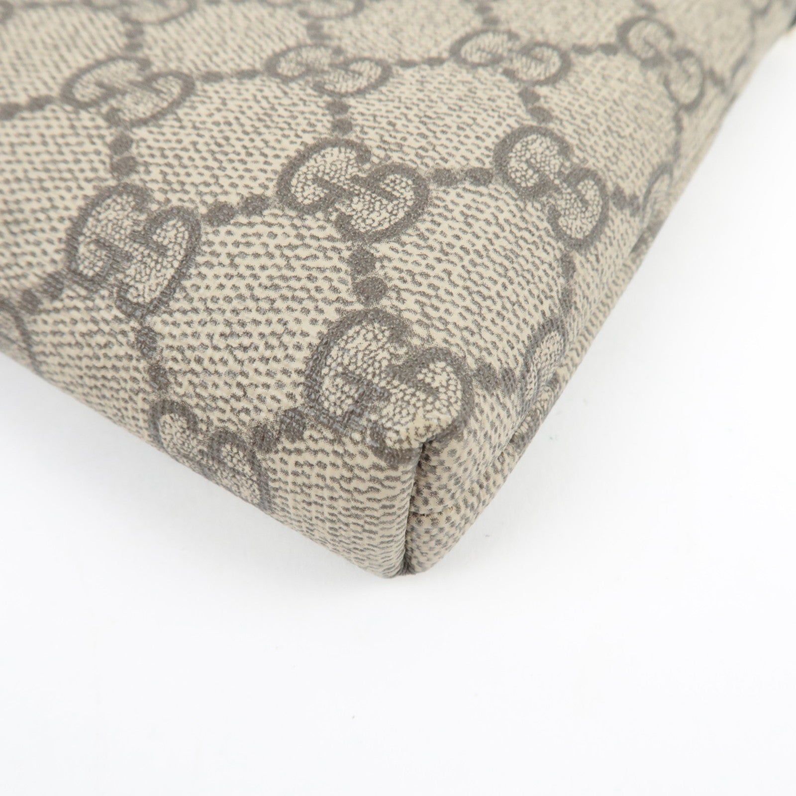 GUCCI GG Supreme Chain Wallet Bag WOC Beige 428449 *Box. Dust bag