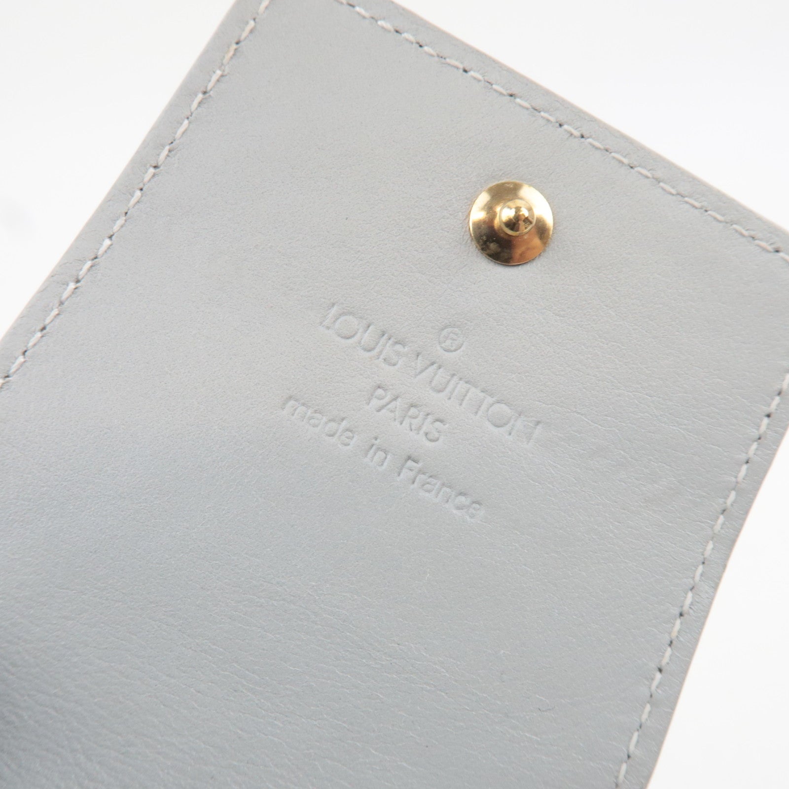 Louis Vuitton Monogram Vernis Cigarette Case Mini Pouch Gris M91050 TH0010