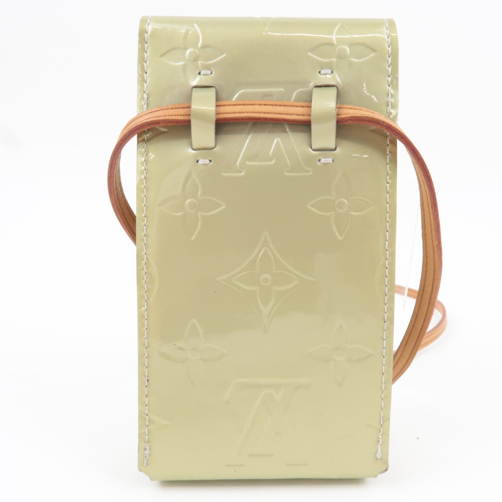 Louis Vuitton Monogram Vernis Cigarette Case Mini Pouch Gris M91050 TH0010