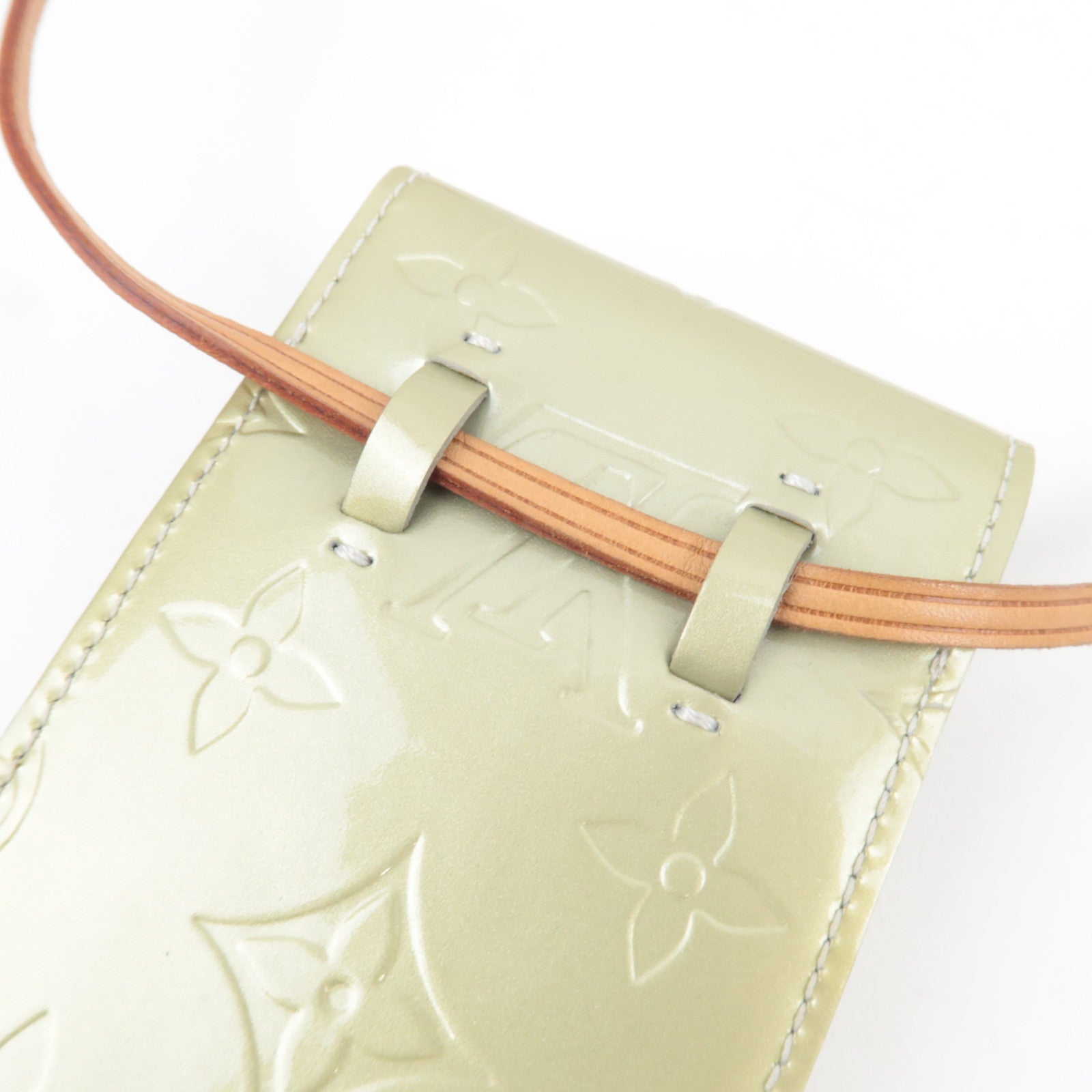 Louis Vuitton Monogram Vernis Cigarette Case Mini Pouch Gris M91050 TH0010