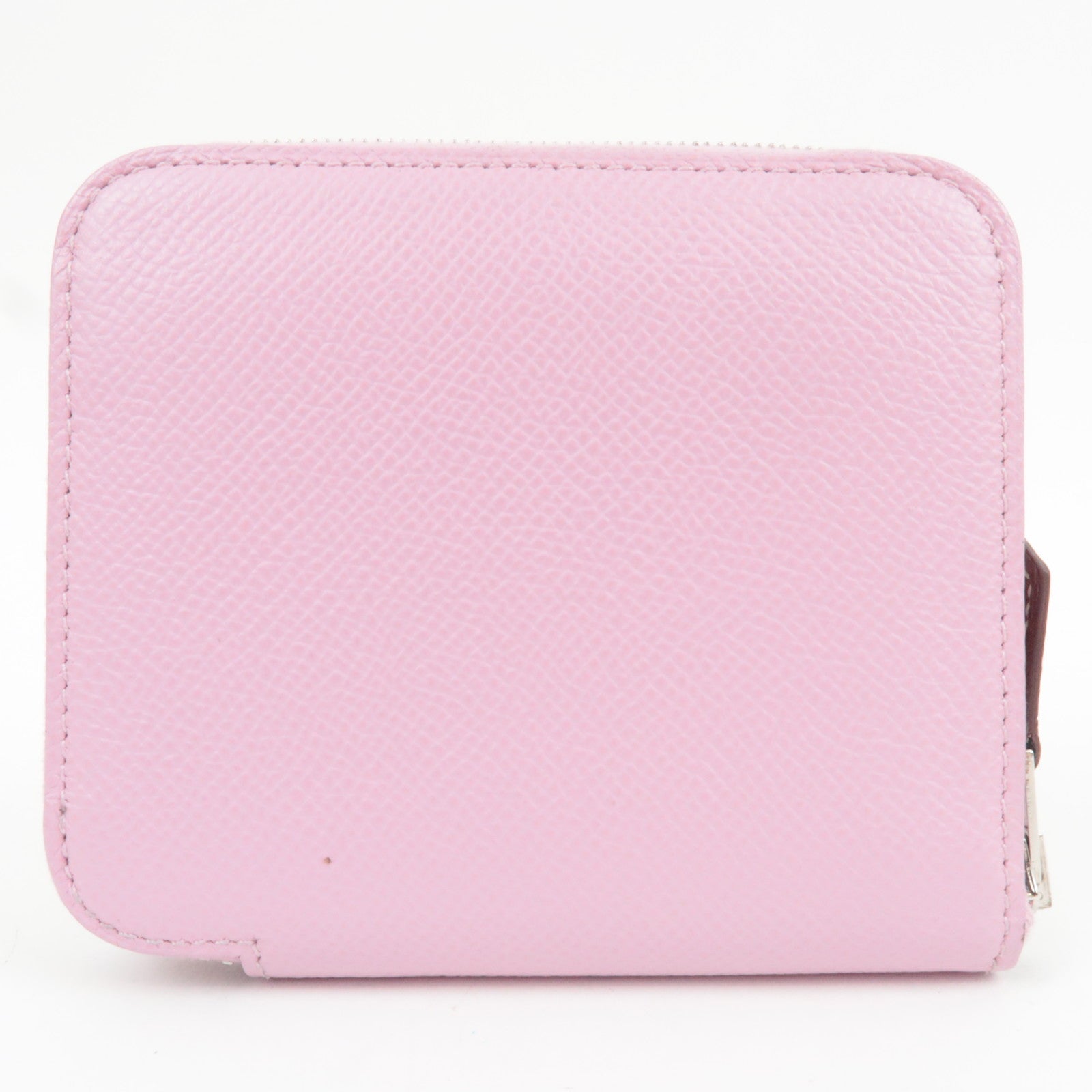 HERMES Azap Silkin Compact Wallet Veau Epsom Pink Z STAMP (2021) *Box