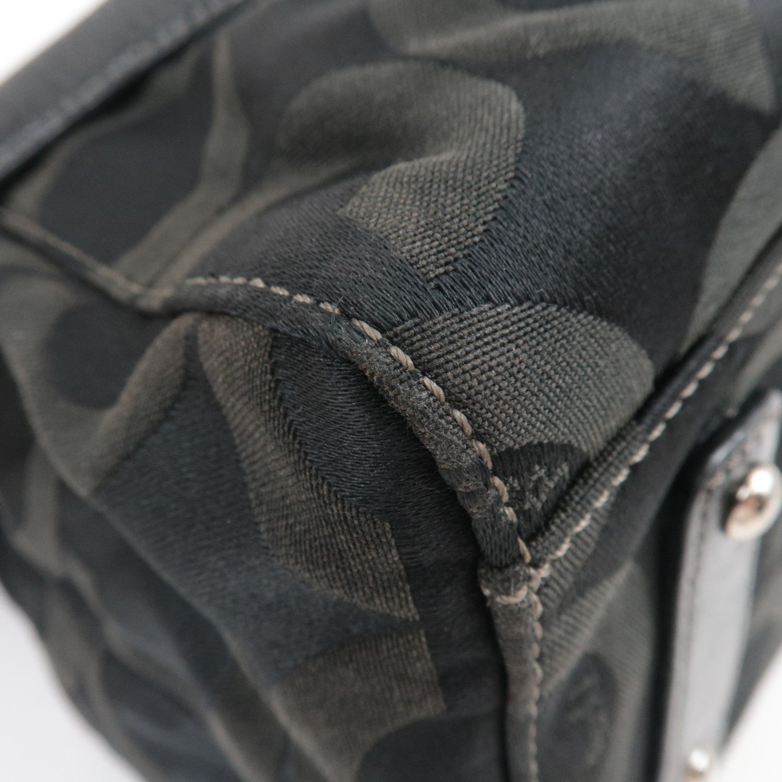 COACH Set of 3 Shoulder Bag Tote Bag Canvas Leather Black Beige Brown