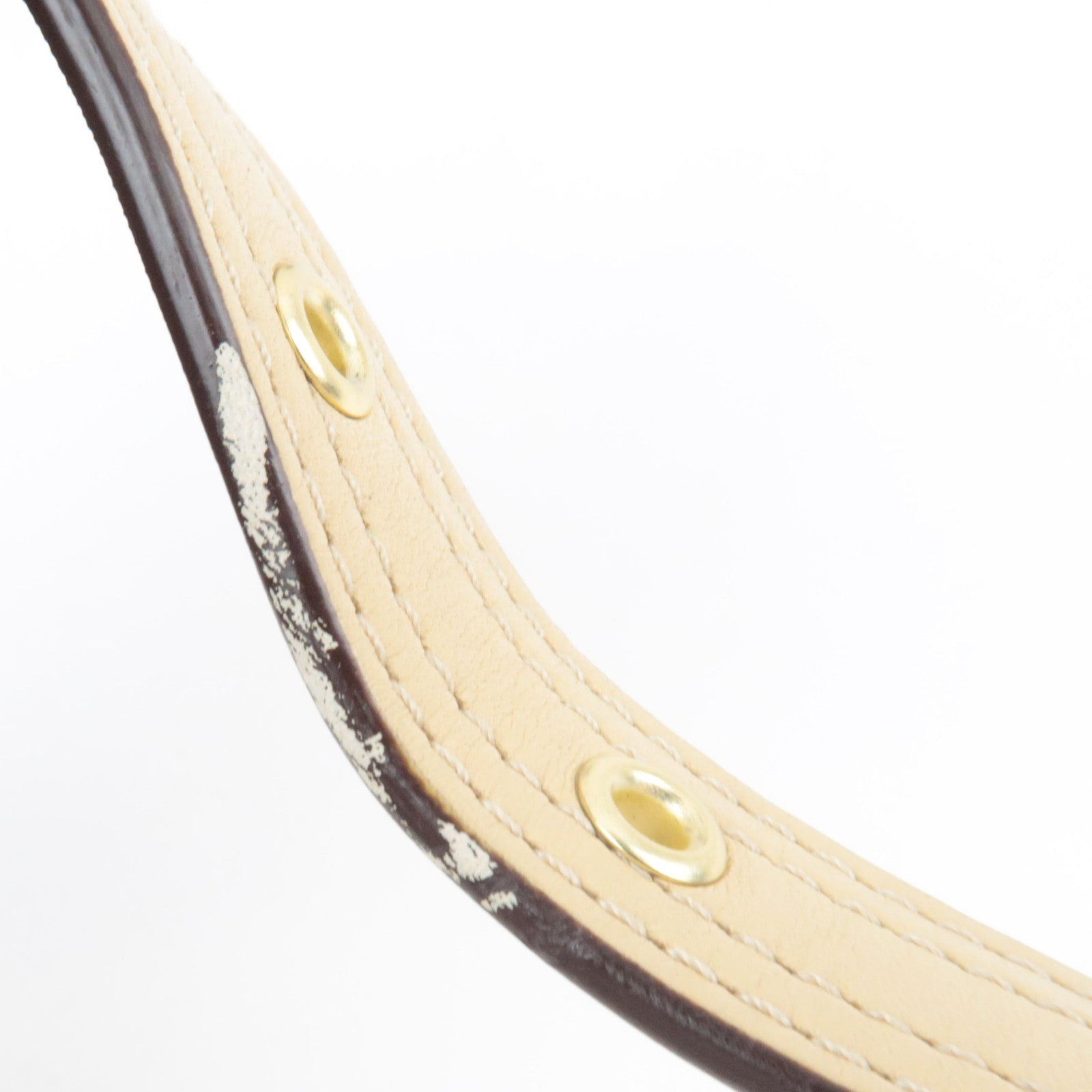 COACH Set of 2 Shoulder Bag Canvas Leather Beige Brown