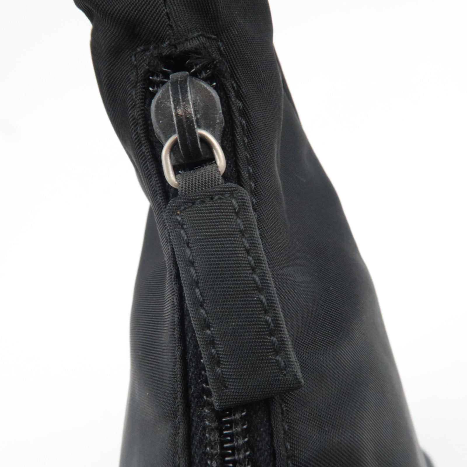 PRADA Handbag Nylon Black MV519 *G card