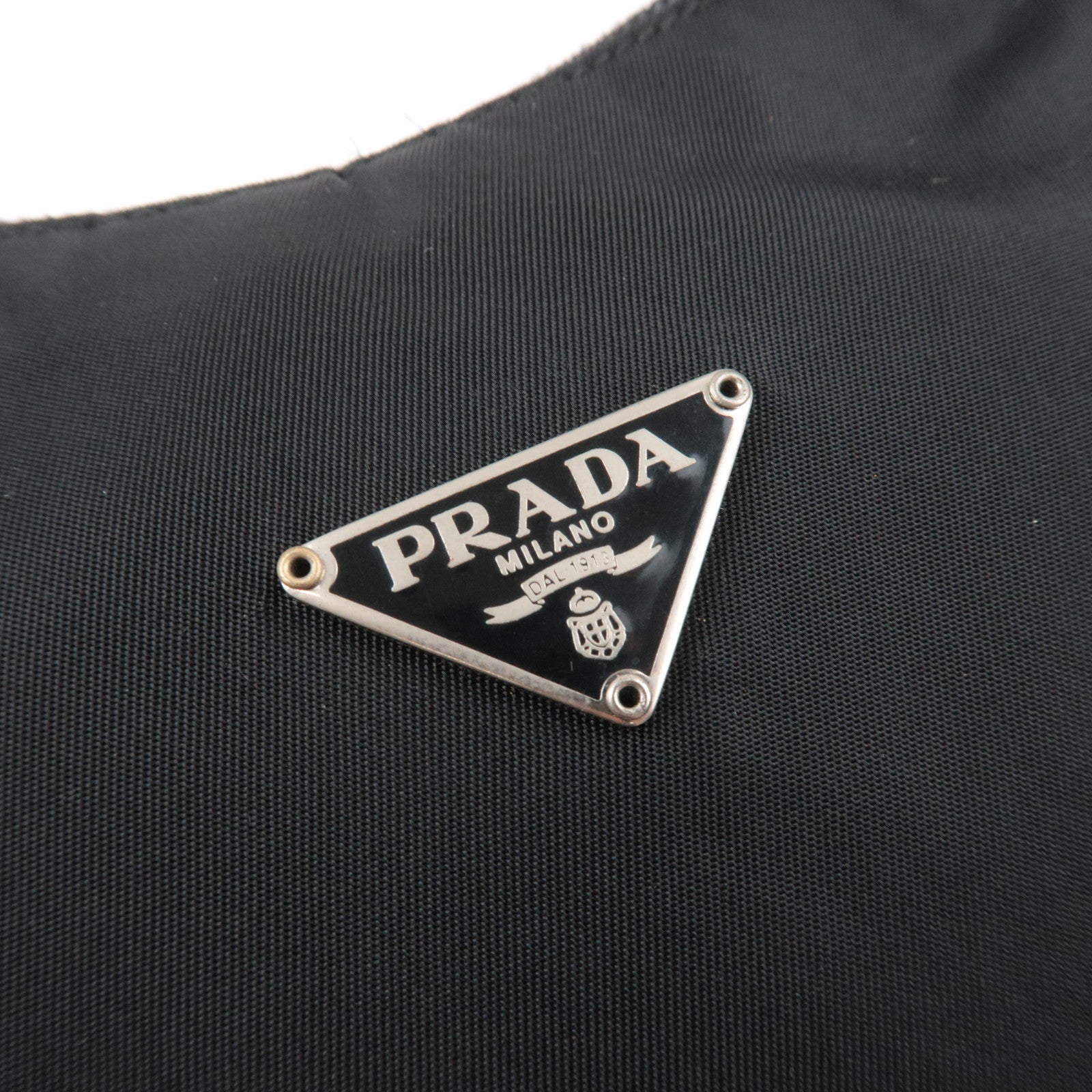 PRADA Handbag Nylon Black MV519 *G card