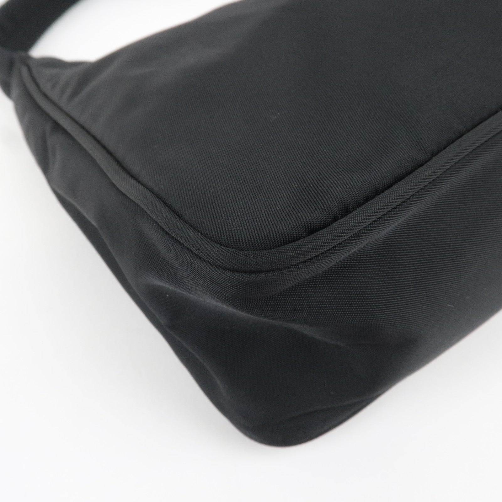 PRADA Handbag Nylon Black MV519 *G card