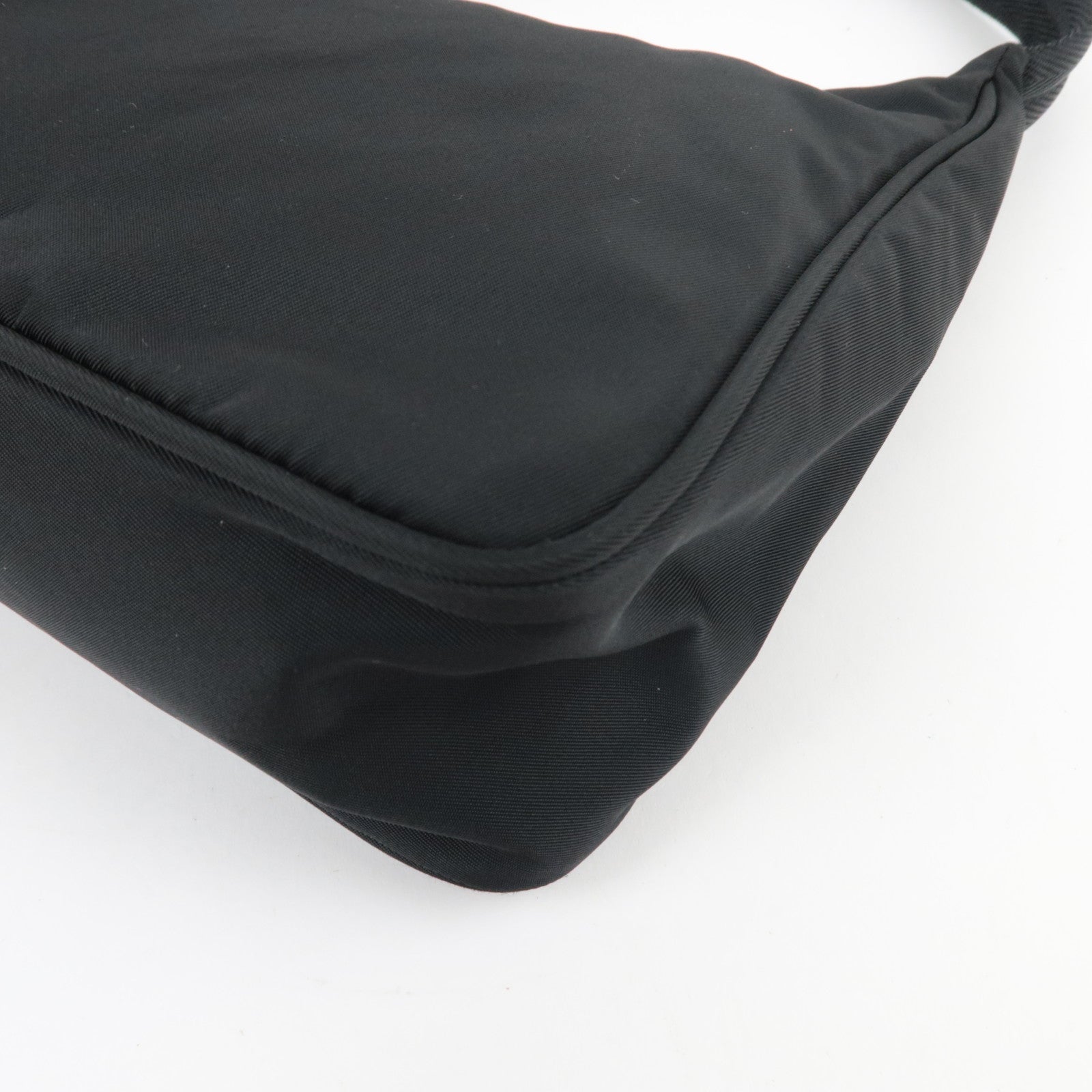 PRADA Handbag Nylon Black MV519 *G card