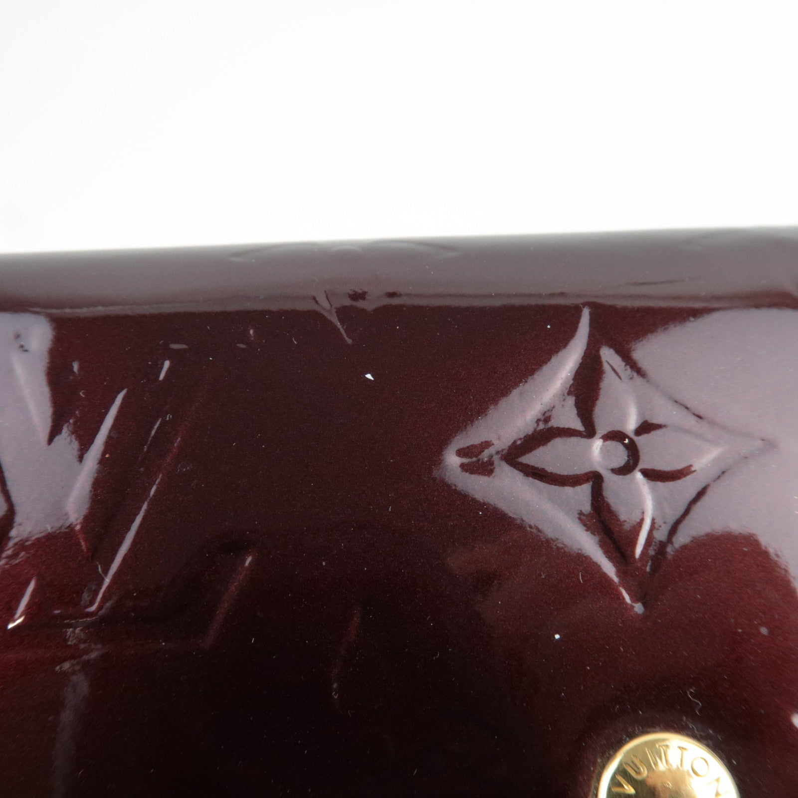 Louis Vuitton Monogram Vernis Portefeuille Sarah Long Wallet Amarante M93524 TN1132 *Box, Dust bag