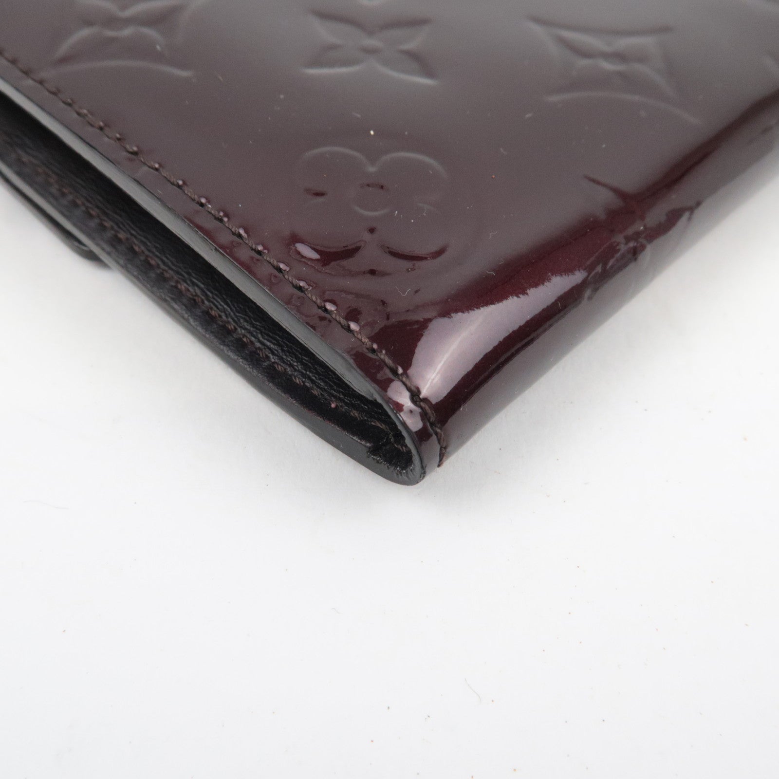 Louis Vuitton Monogram Vernis Portefeuille Sarah Long Wallet Amarante M93524 TN1132 *Box, Dust bag