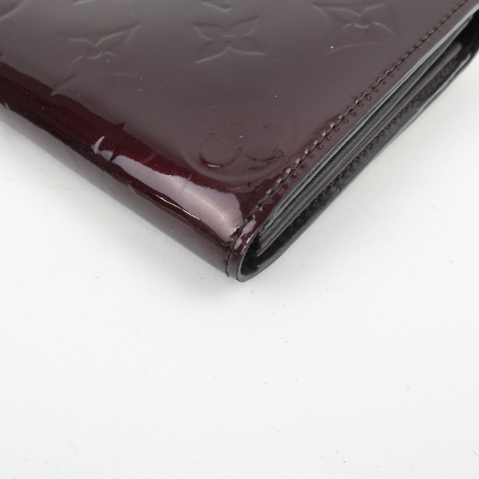 Louis Vuitton Monogram Vernis Portefeuille Sarah Long Wallet Amarante M93524 TN1132 *Box, Dust bag