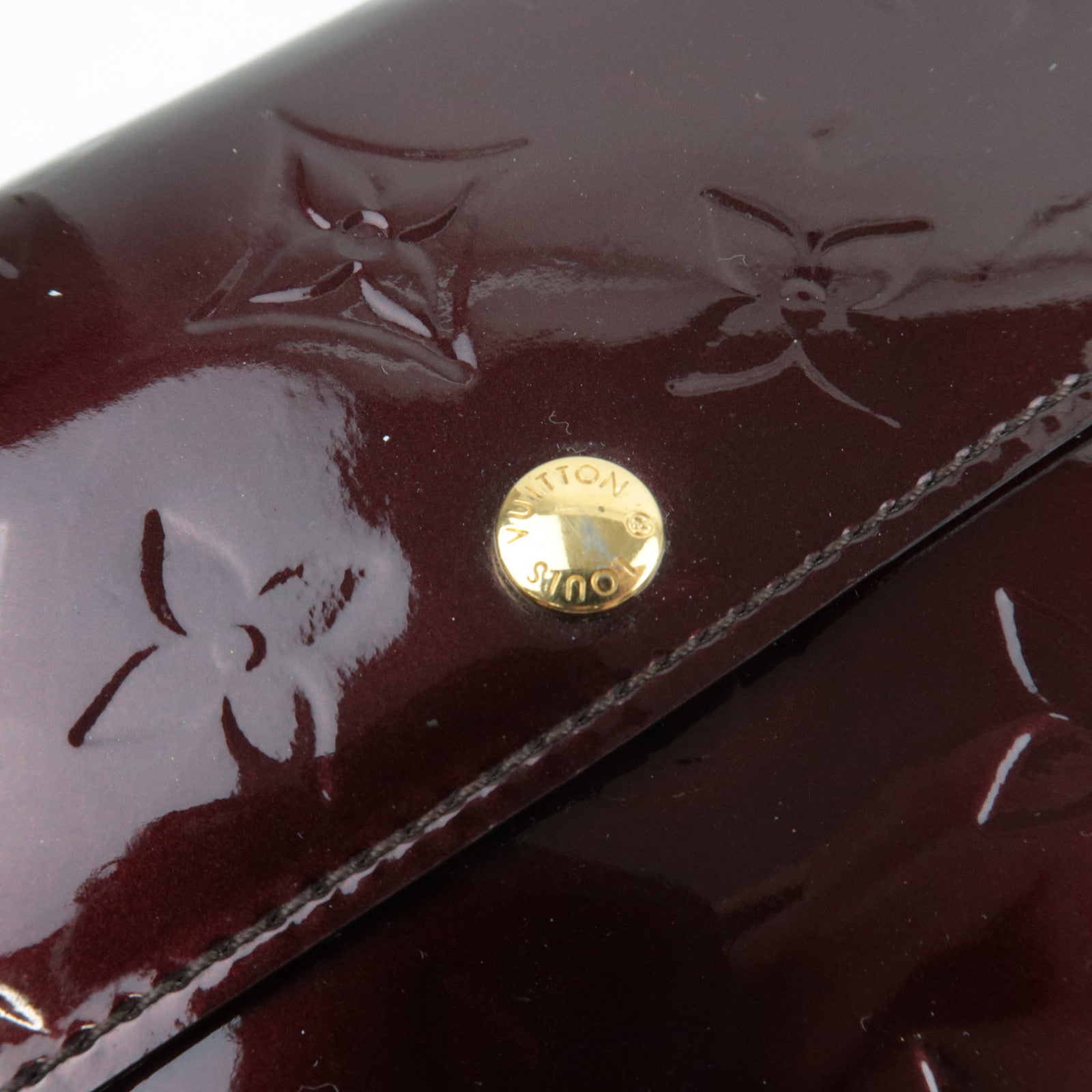 Louis Vuitton Monogram Vernis Portefeuille Sarah Long Wallet Amarante M93524 TN1132 *Box, Dust bag