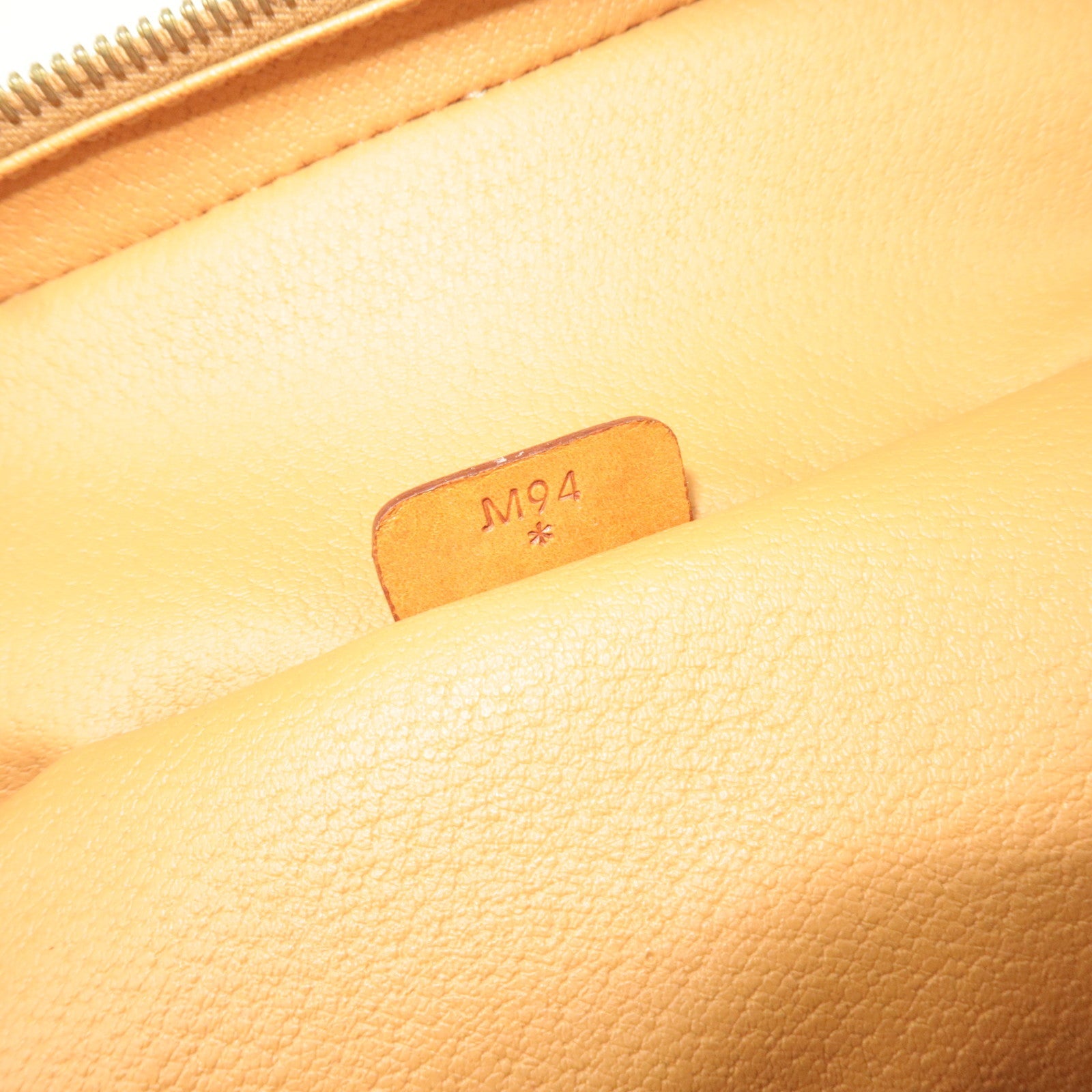 CELINE Macadam Vanity Bag M94 PVC Leather Brown