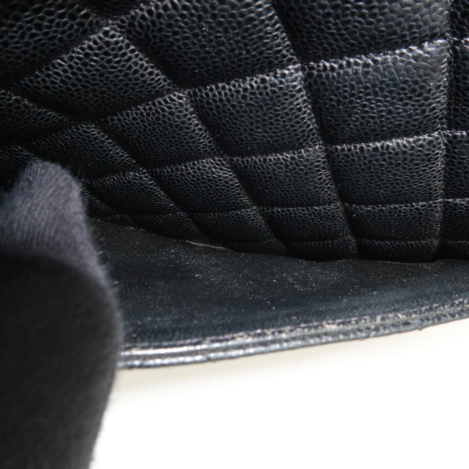 CHANEL Medallion Tote Bag Caviar Skin Black Silver HDW A01804 6704796