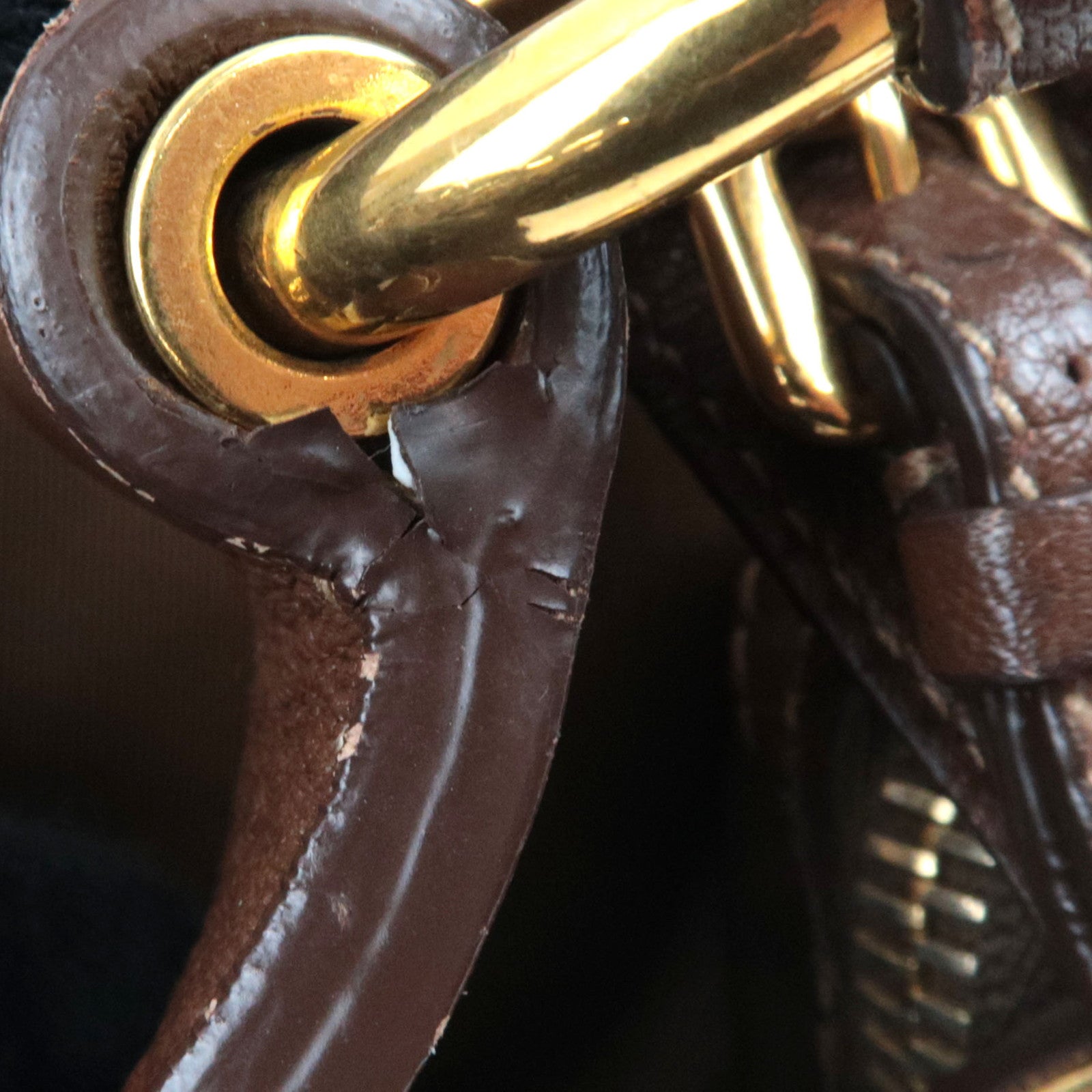 PRADA Logo One Shoulder Bag Nylon Leather Brown *Dust bag, Name tag