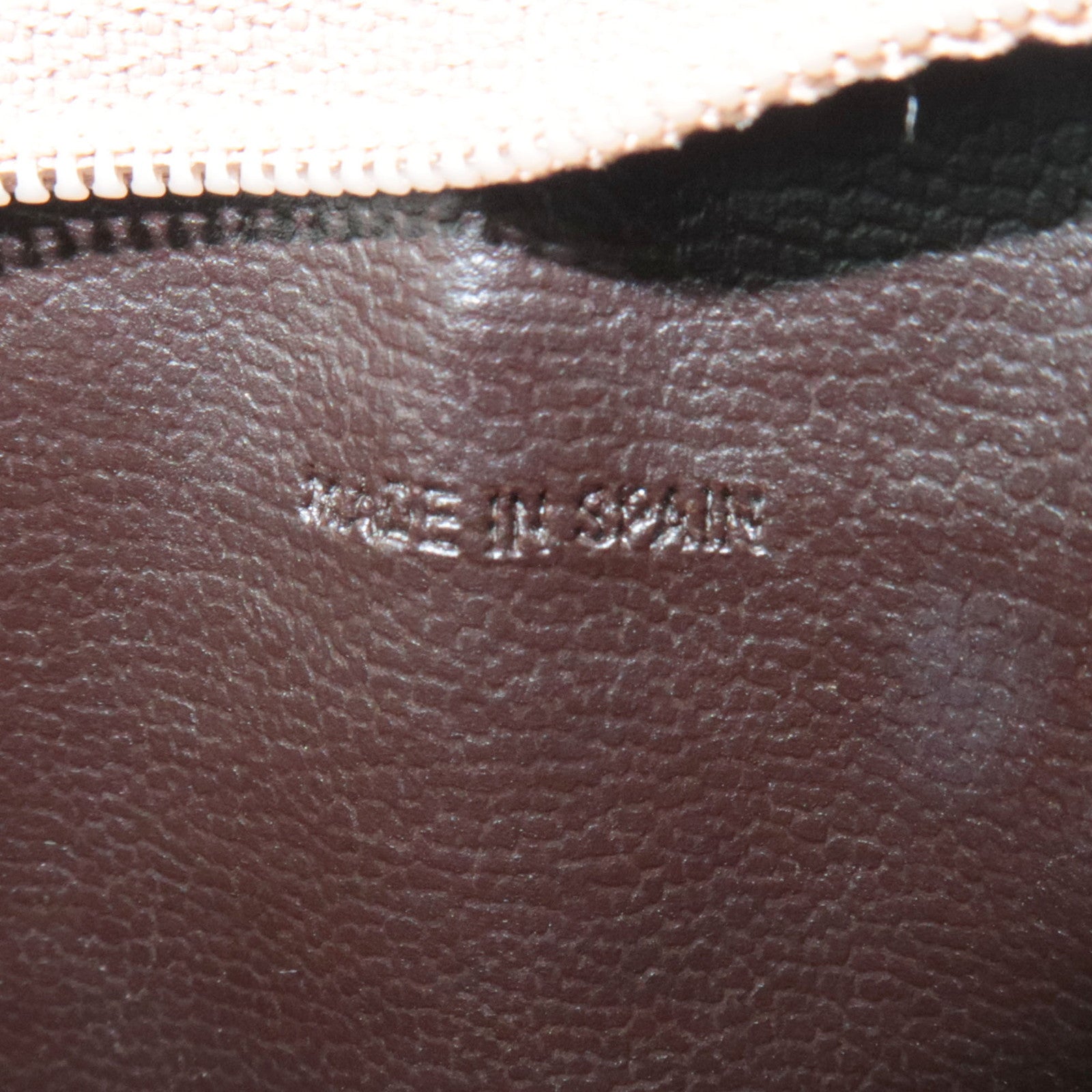 Christian Dior Honeycomb Coin Case PVC Leather Beige Brown