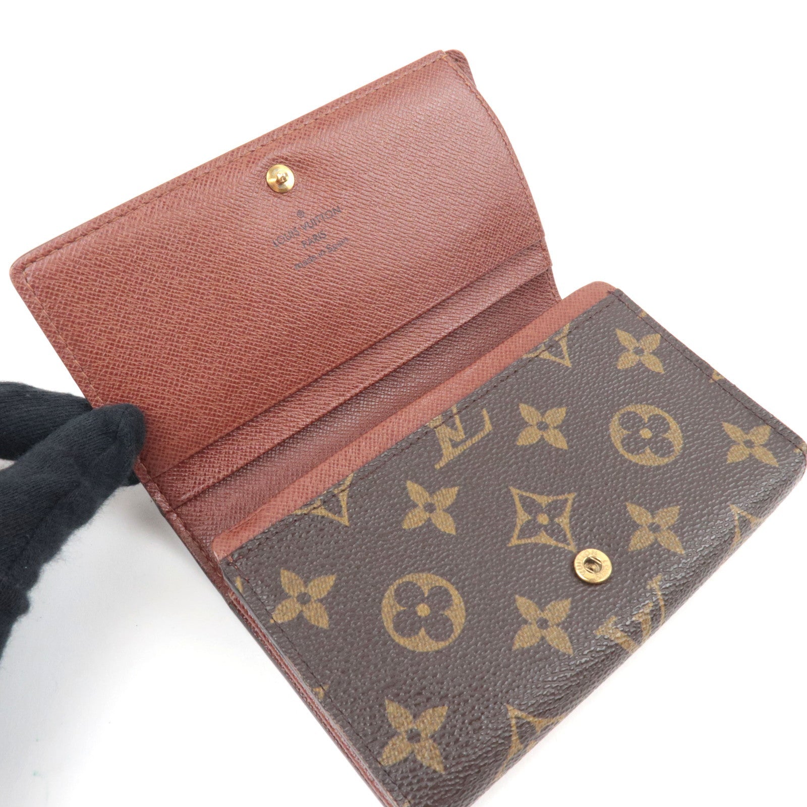 Louis Vuitton Monogram Porte Monnaie Billets Tresor Wallet M61730 CA0072