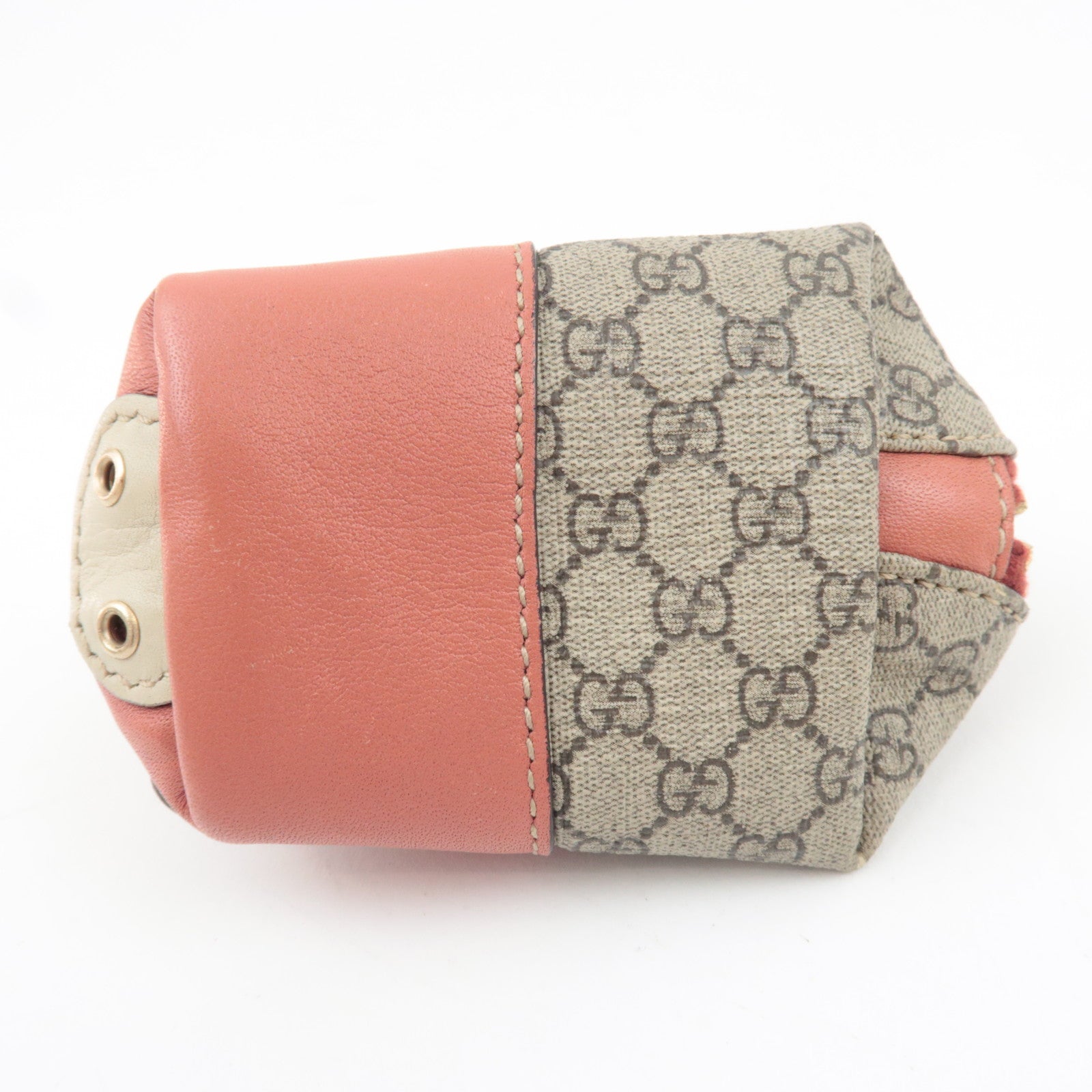 GUCCI Micro GG Plus Pig Shape Mini Coin Case Beige Pink 256864