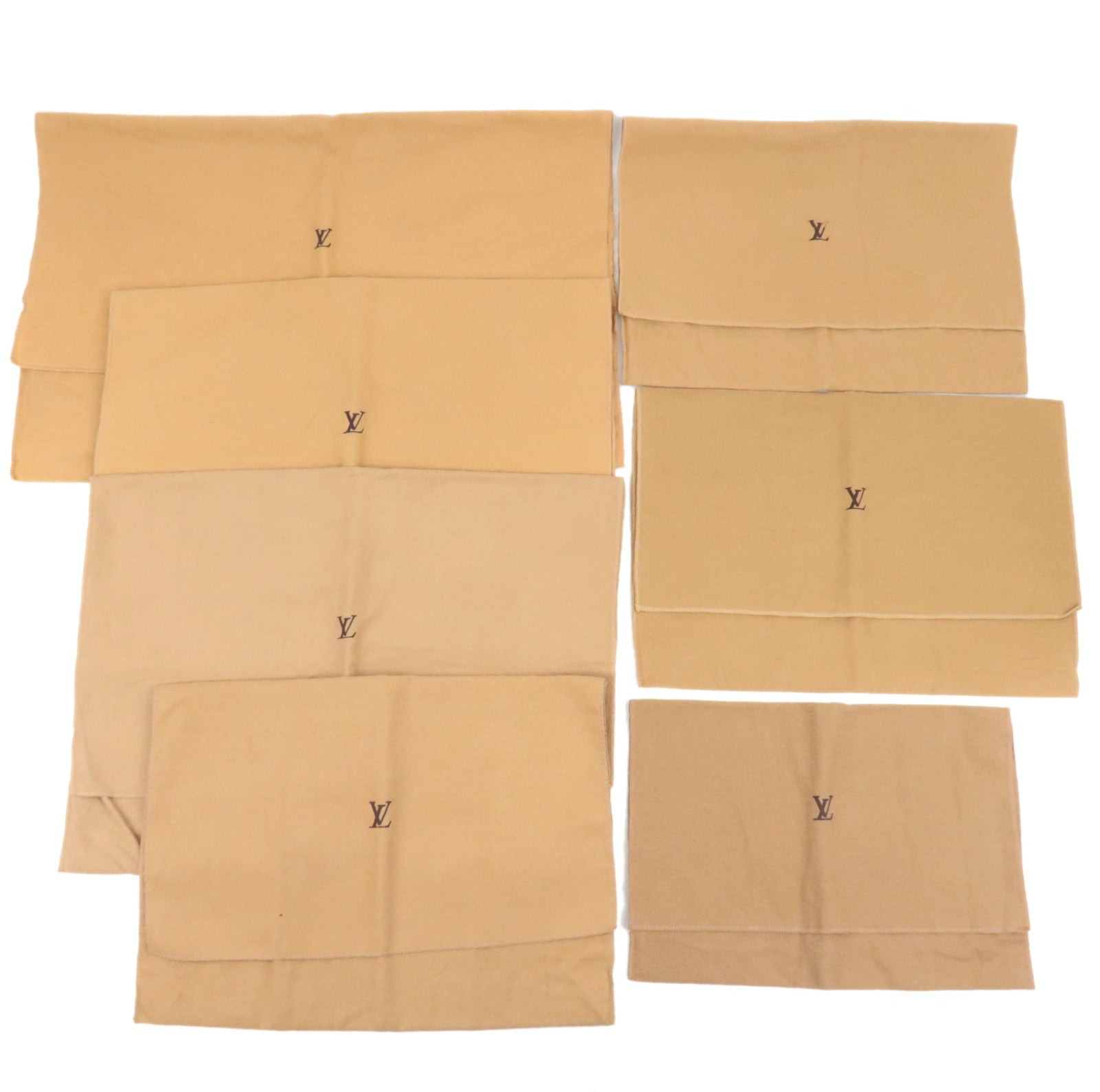 Louis Vuitton Set of 7 Dust Bag Cotton Beige80165