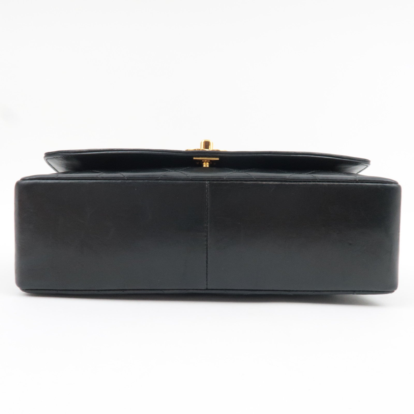 CHANEL Matelasse Diana 25 Chain Shoulder Bag Lambskin Black Gold HDW 2035730 *G card