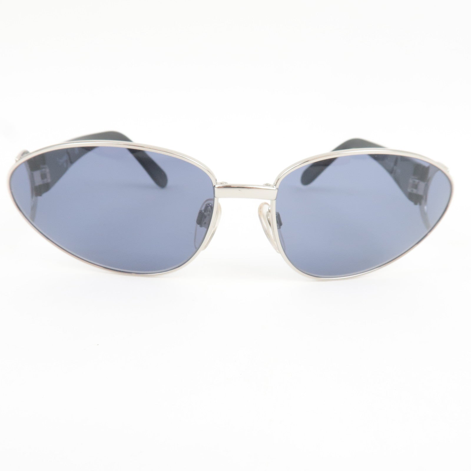 CHANEL Sunglasses 08847 45002 Metal Black *Case, Cloths